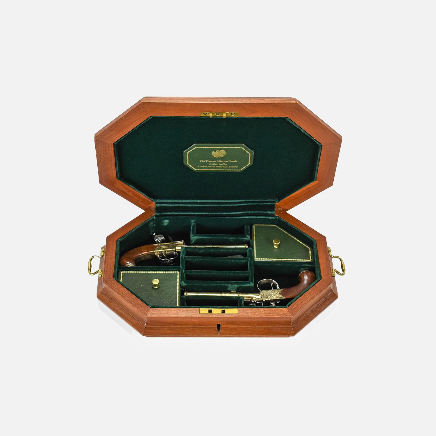 Cased Pair U.S.H.S. Thomas Jefferson Pistols