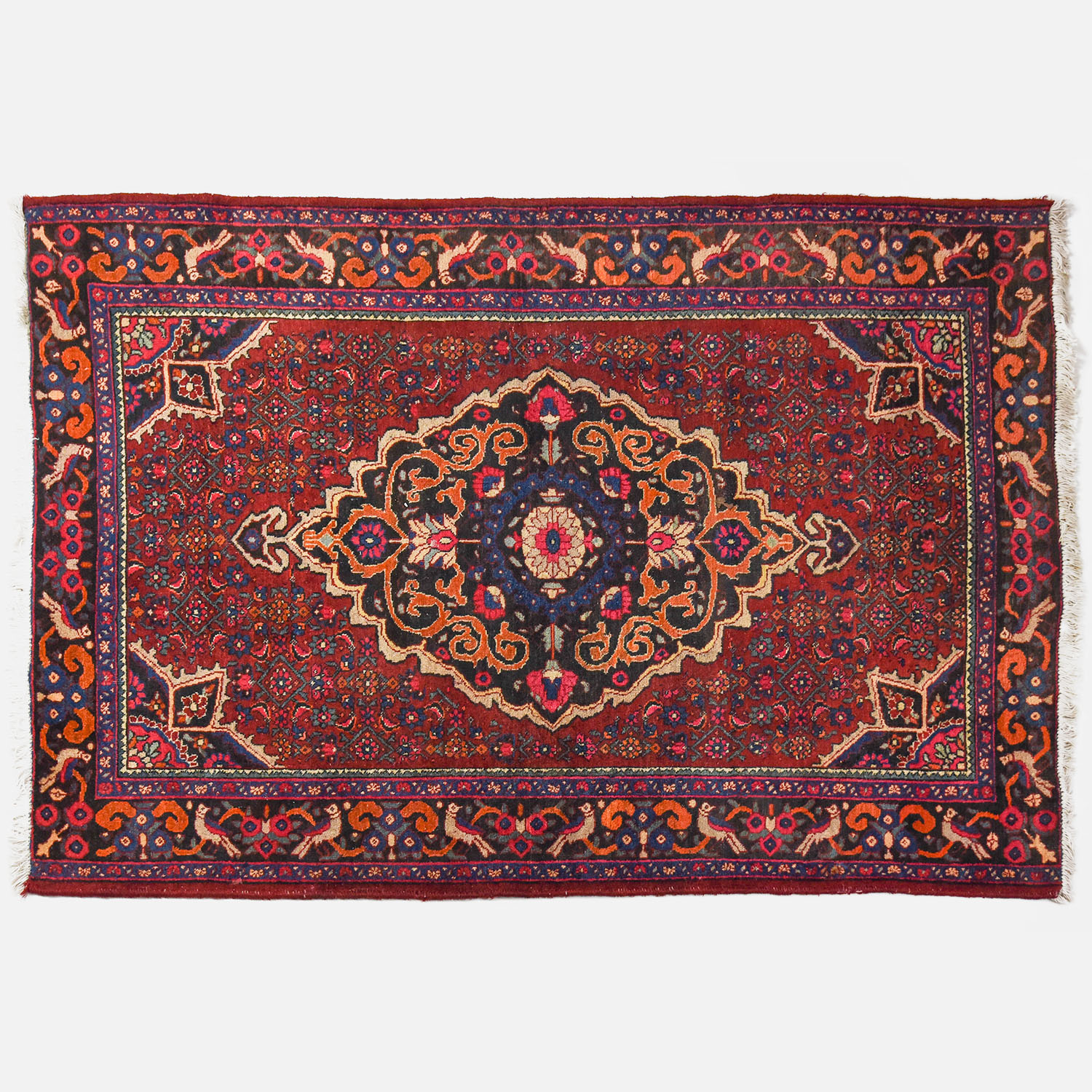 Nomadic Jozan Arak Wool Rug Iran