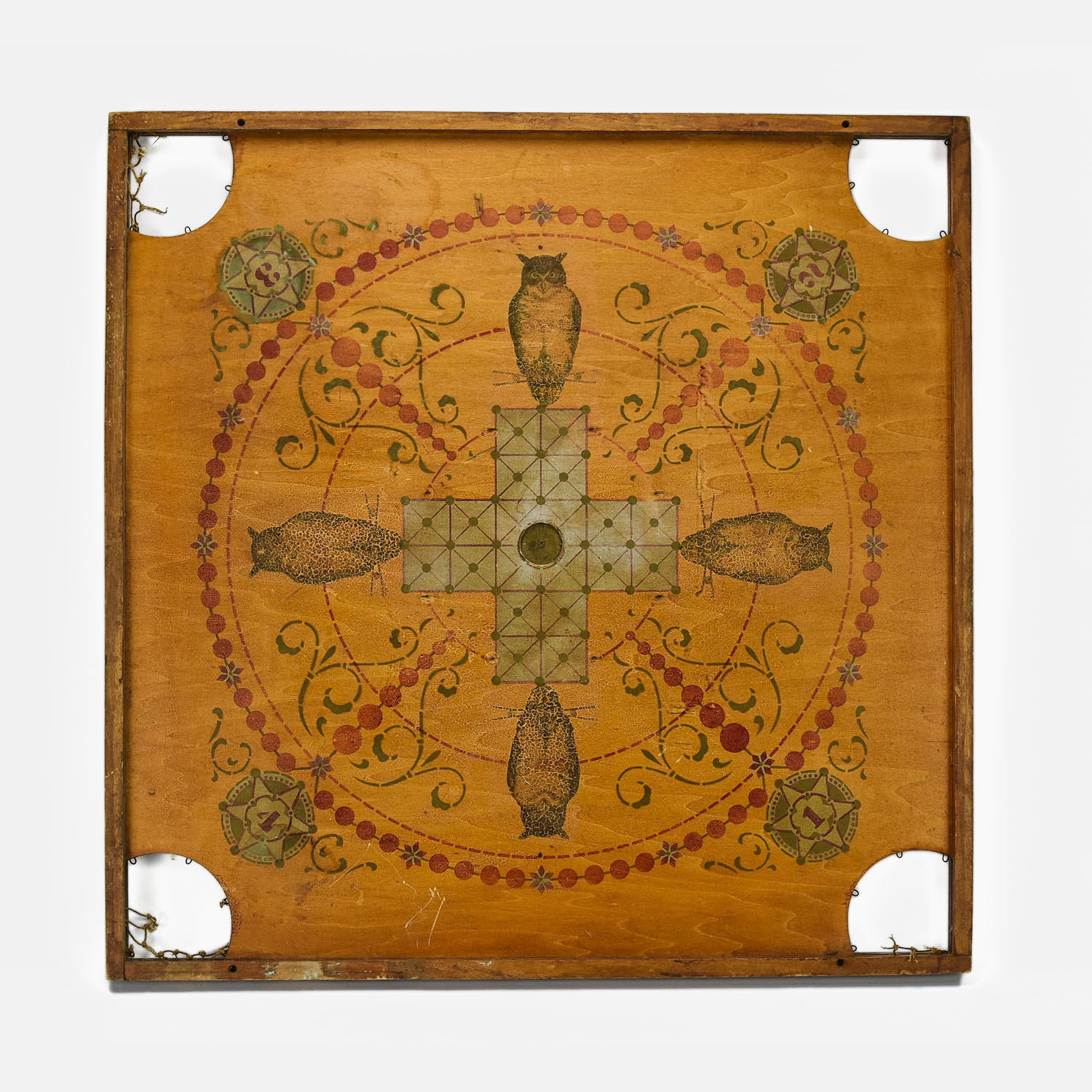 Antique Wood THE OWL Game Board