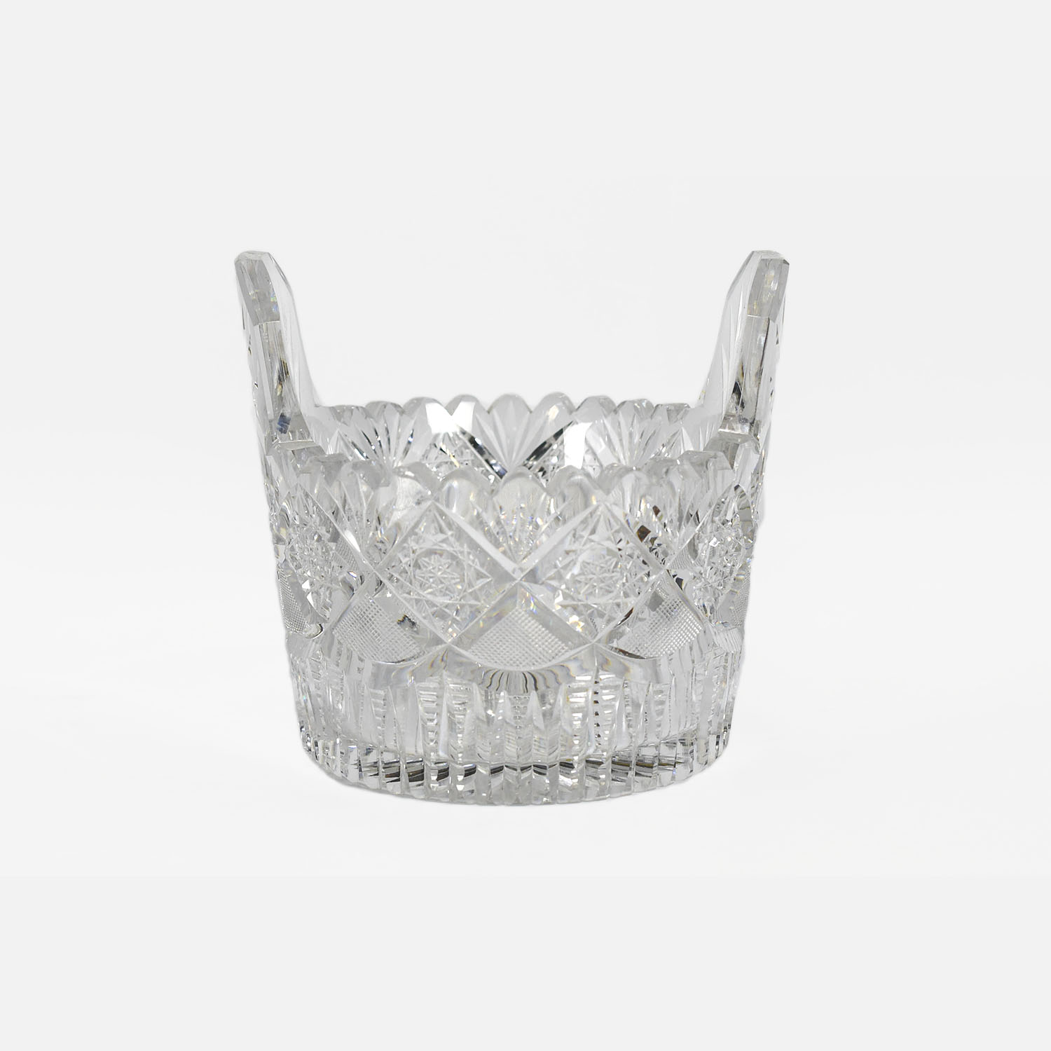 Antique American Brilliant Cut Crystal Pail