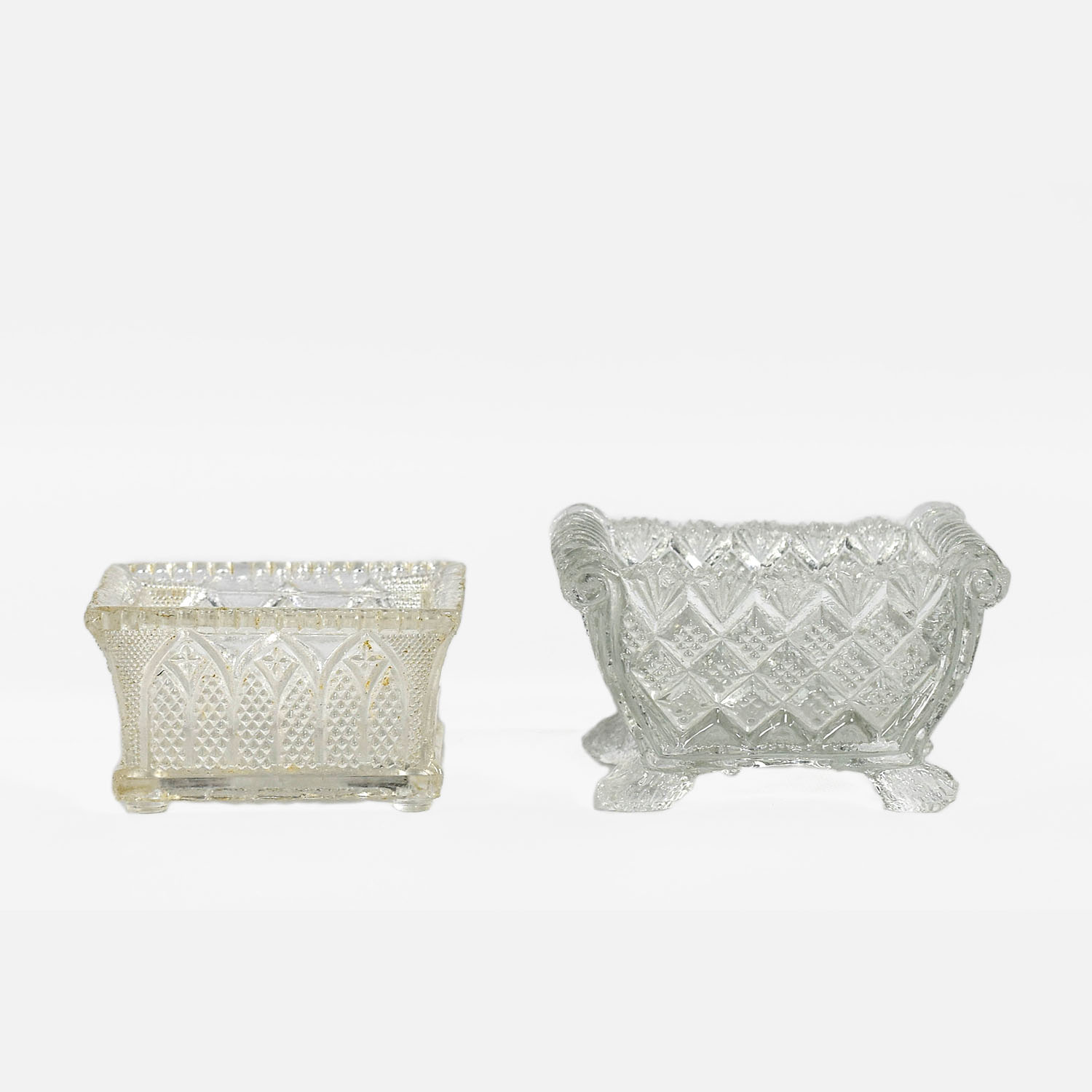 Two Boston & Sandwich Glass EAPG Salt Cellars