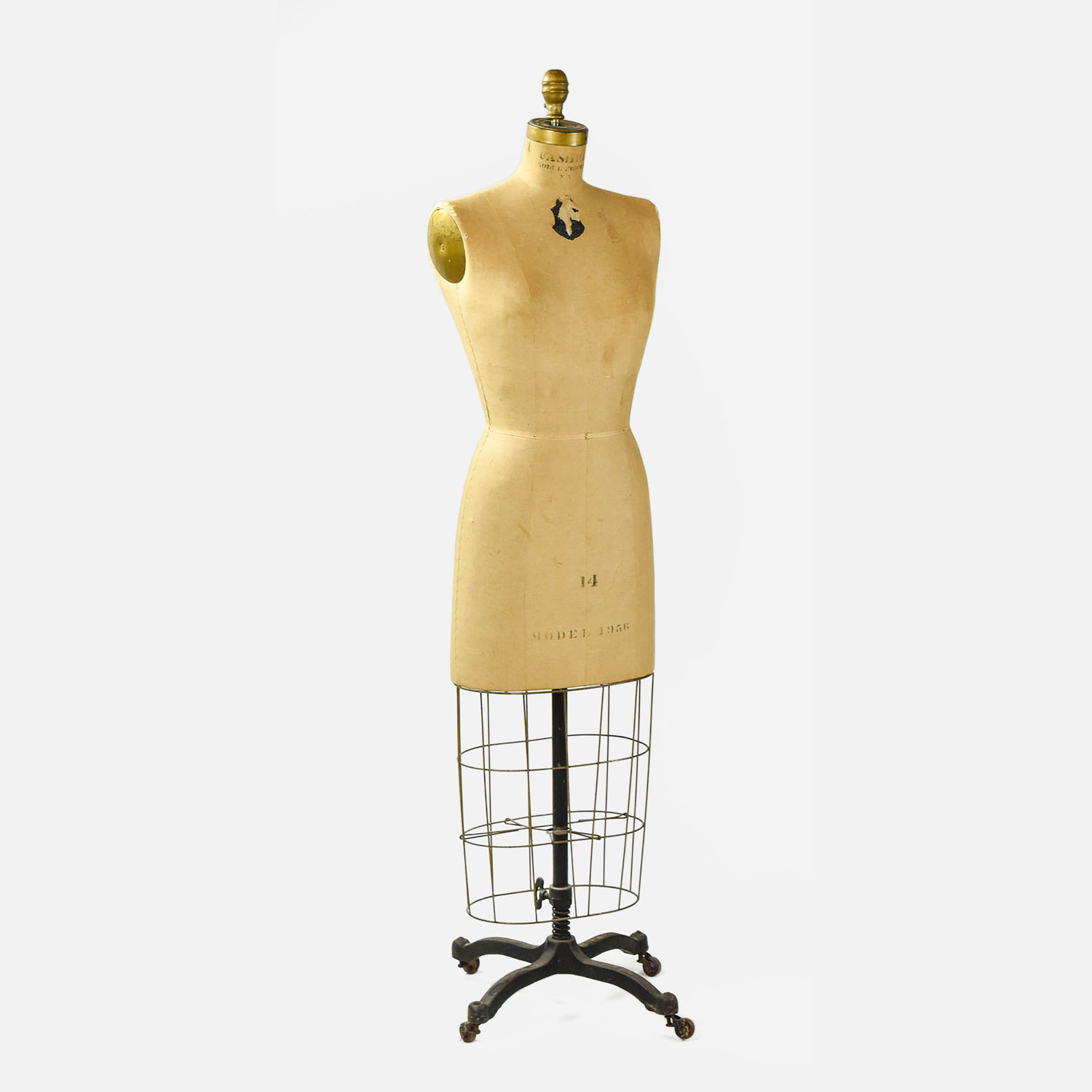 Antique Fashion Model Co Dress Form w/Cage