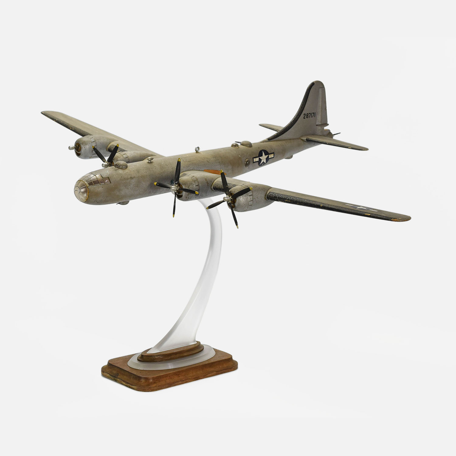 Huge B-29 Super Fortress Airplane Desk Model