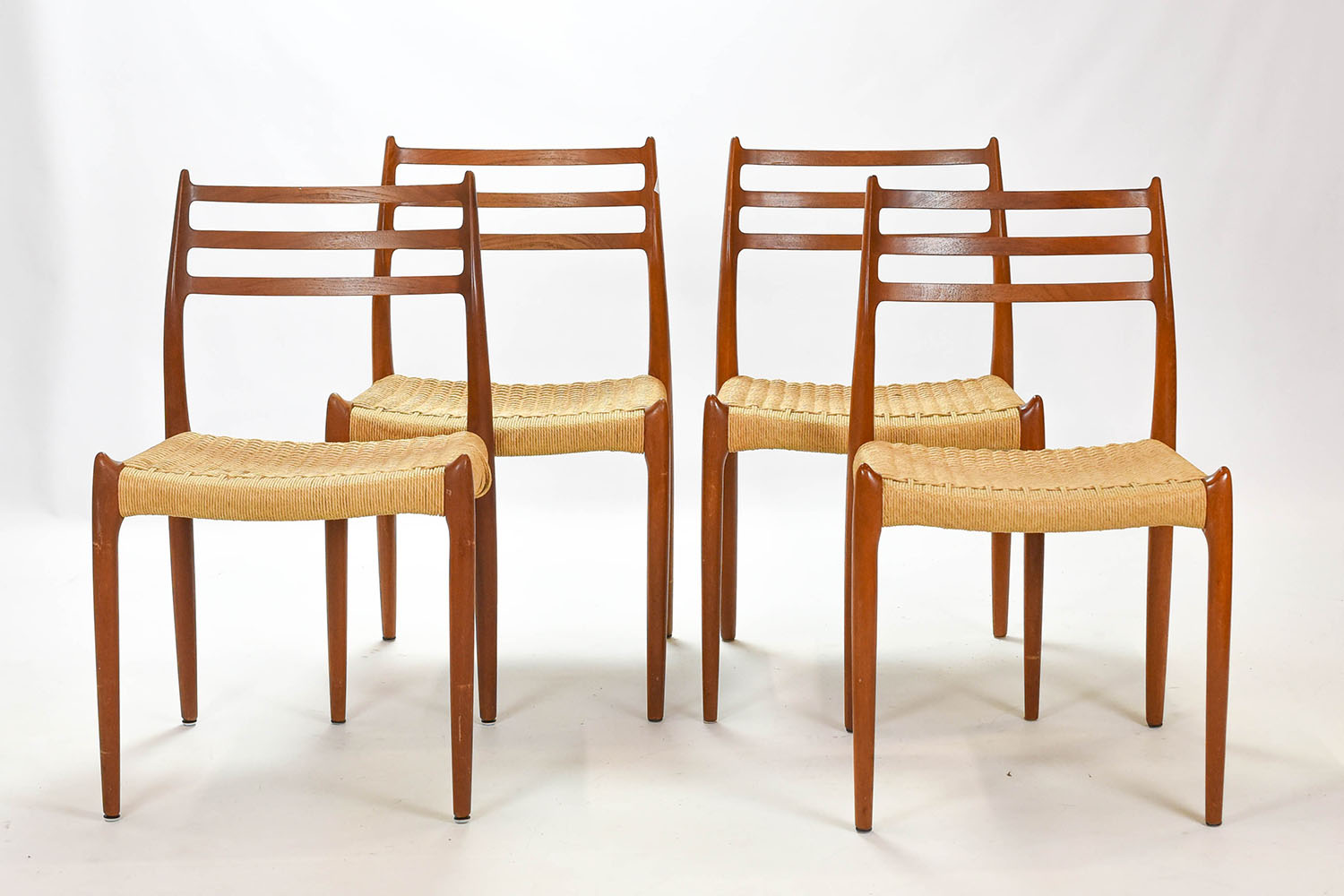 4 MCM Model 78 Dining Chairs Niels Otto Mller 1962