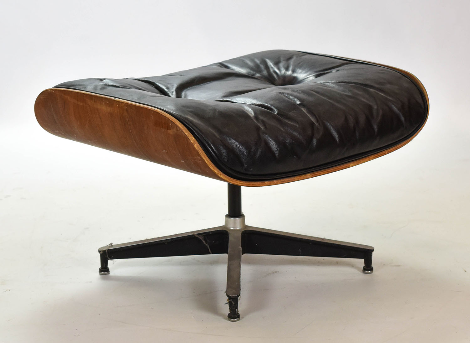 Herman Miller Eames Leather Walnut Lounge OTTOMAN