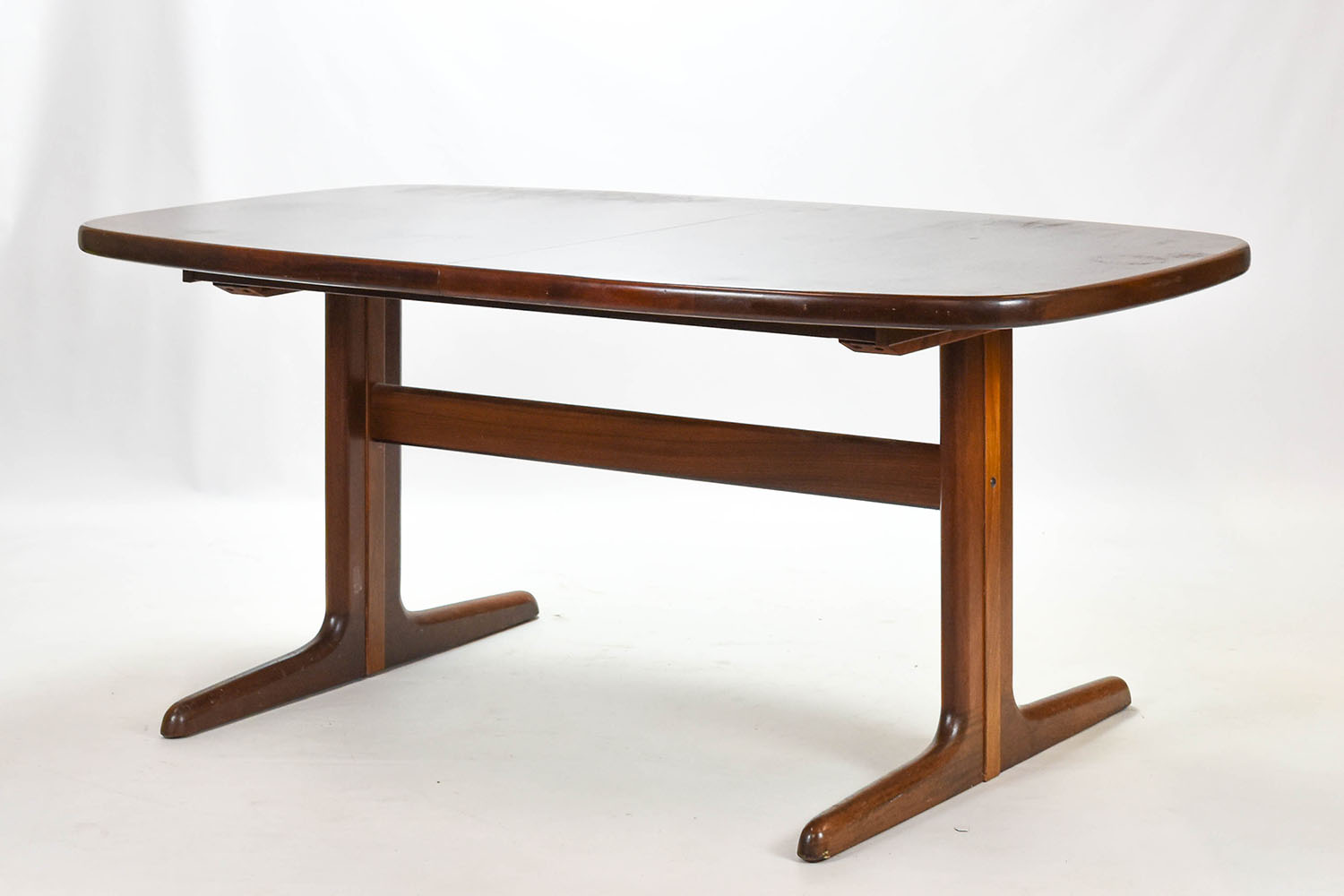 Danish Modern Skovby Walnut Dining Table w/Leaves