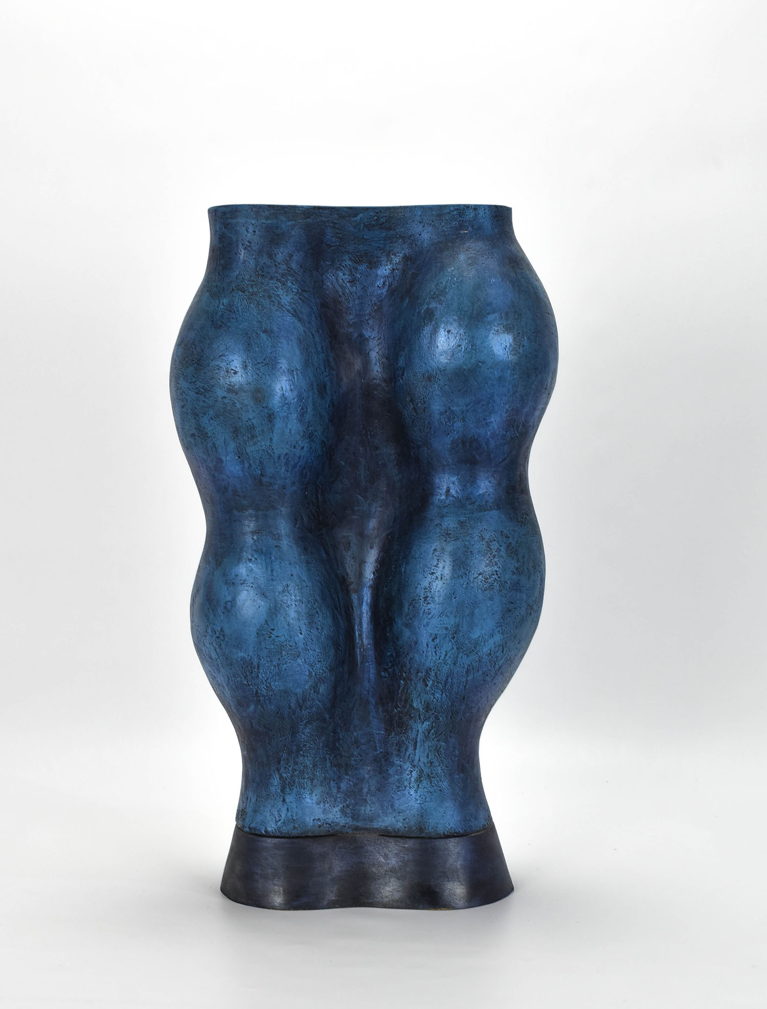Massive Studio Art Pottery Double Vase Nancy Frankel