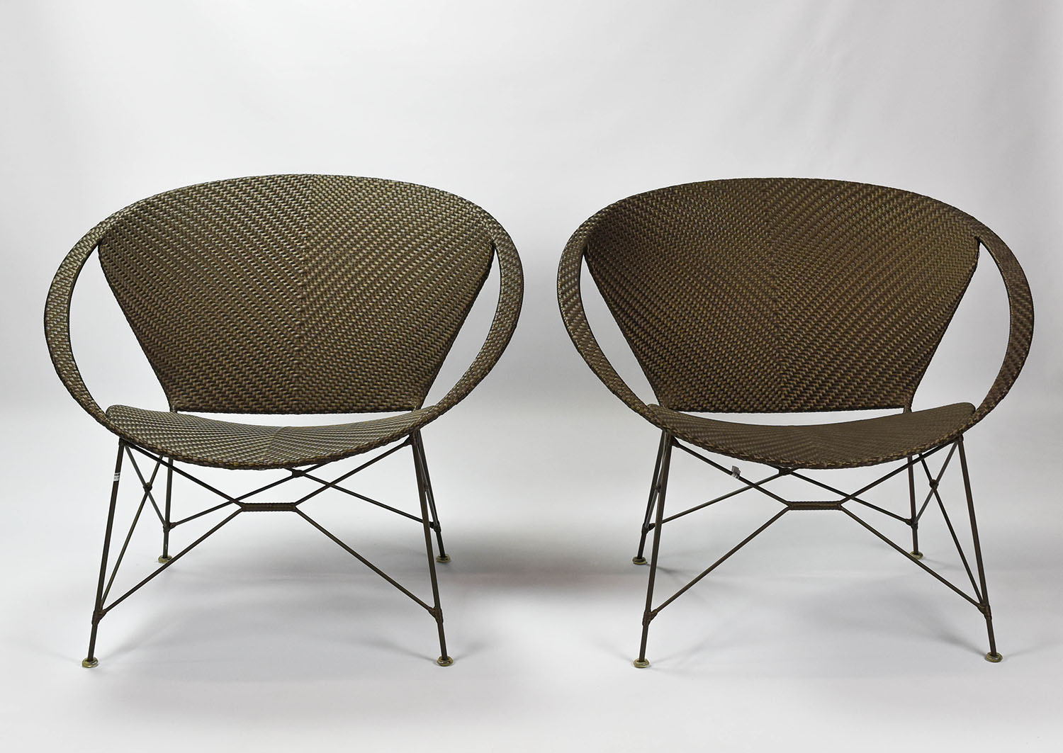 Pair Suki Lounge Chairs for Janus et Cie by Feldman