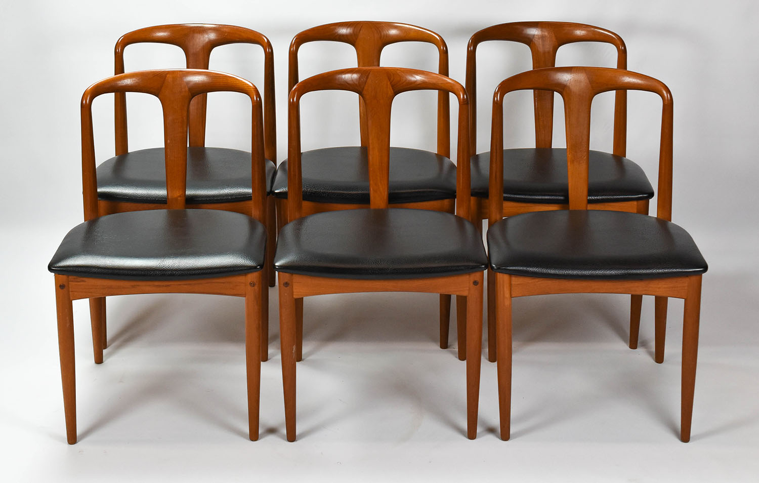 Six Teak Danish MCM Dining Chairs Johannes Andersen