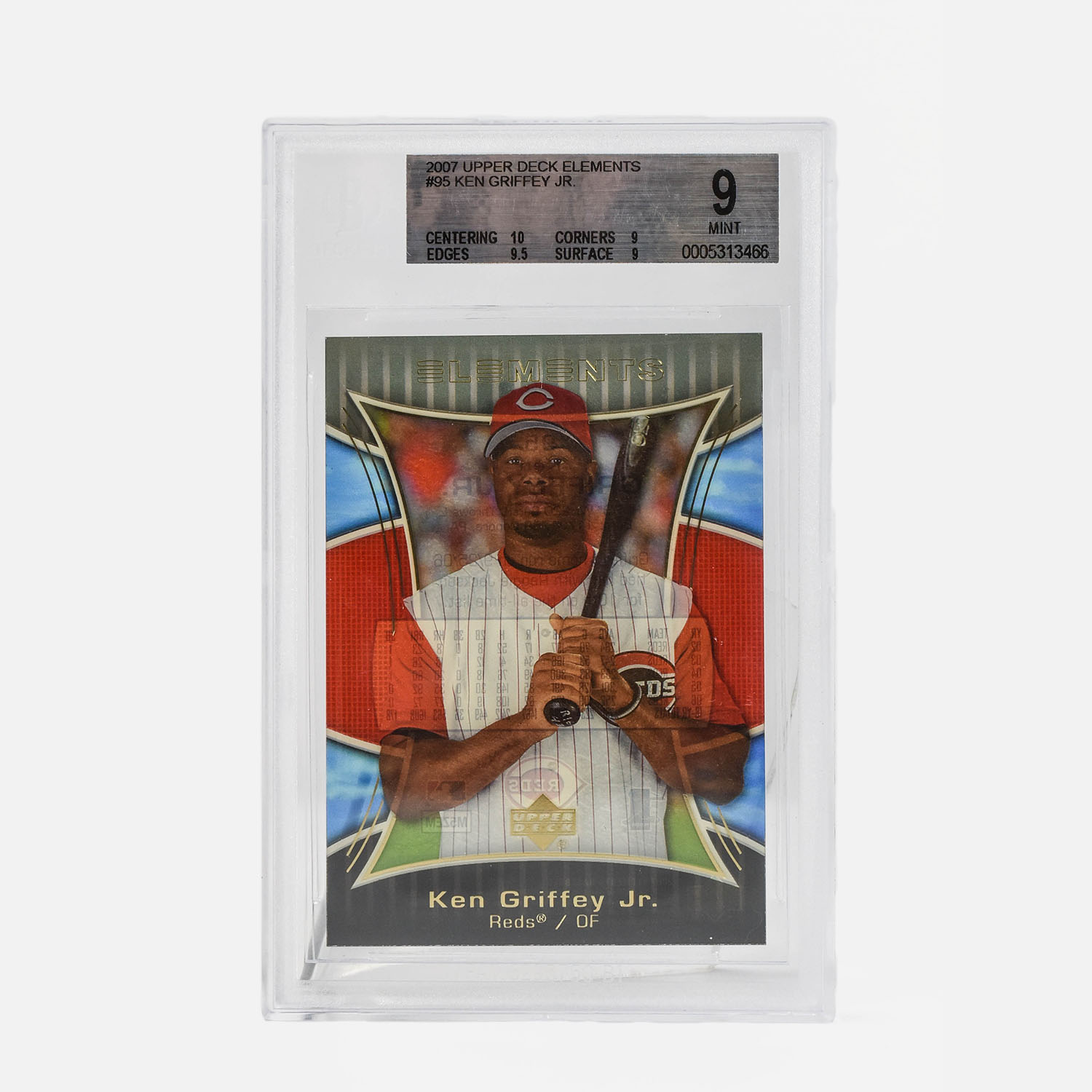2007 Upper Deck Elements Ken Griffey Jr. No. 95 Baseball Card with Extra 700 Plus Mint Cards