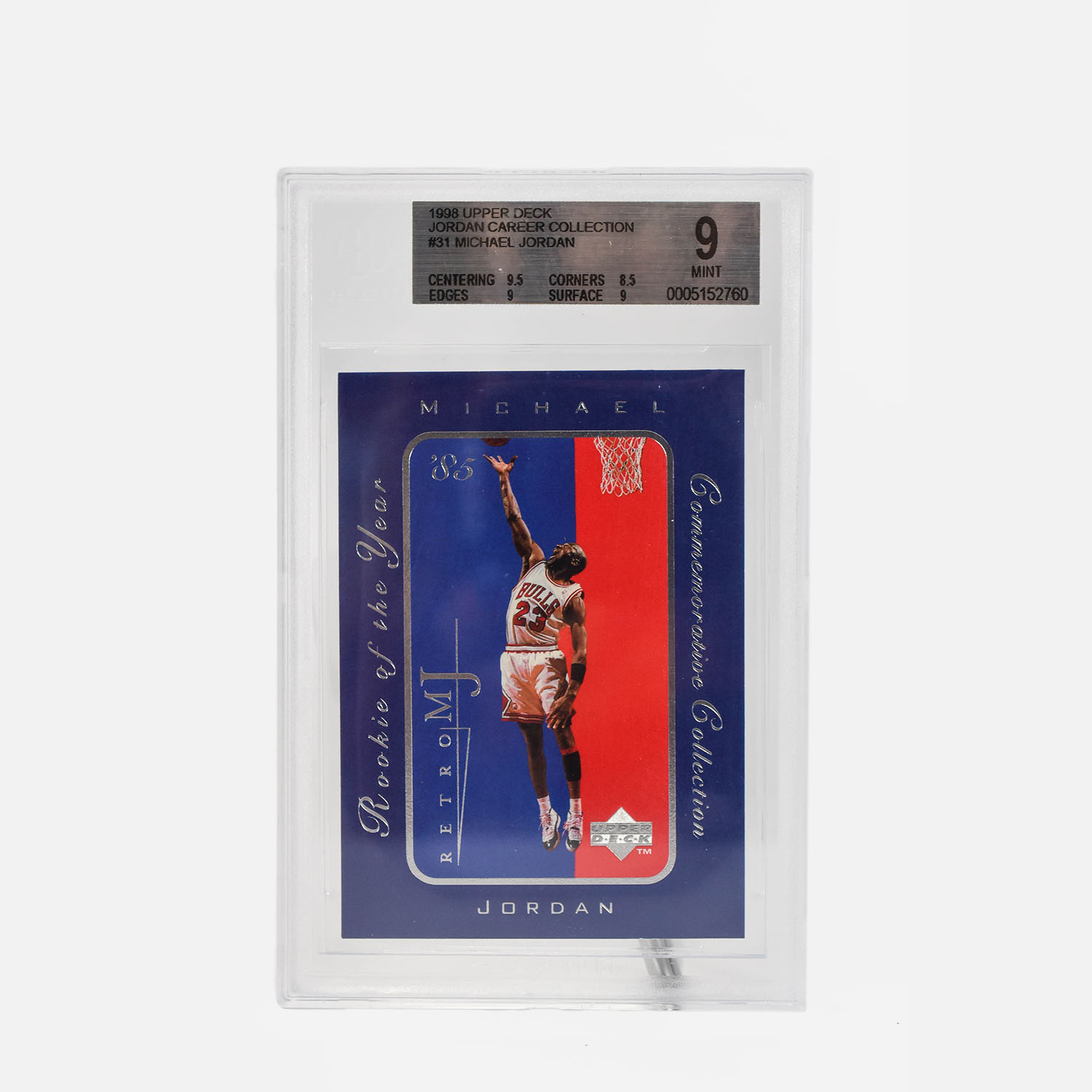 1998 Upper Deck Michael Jordan No. 31 Career Collection Basketball Card