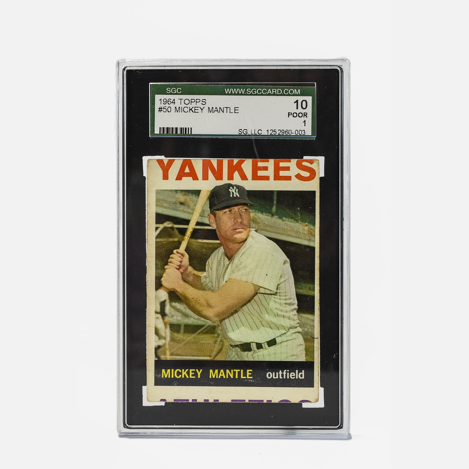 1964 Topps Mickey Mantle No. 50 Baseball Card
