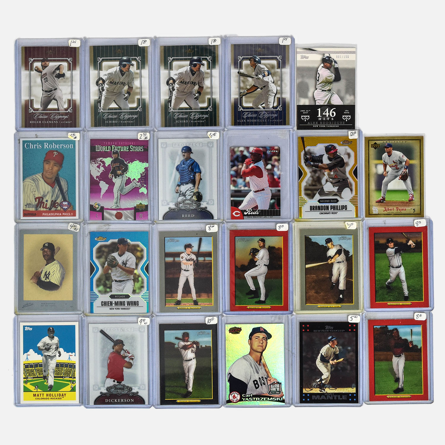 Twenty Four 2000s Era MLB Trading Baseball Cards