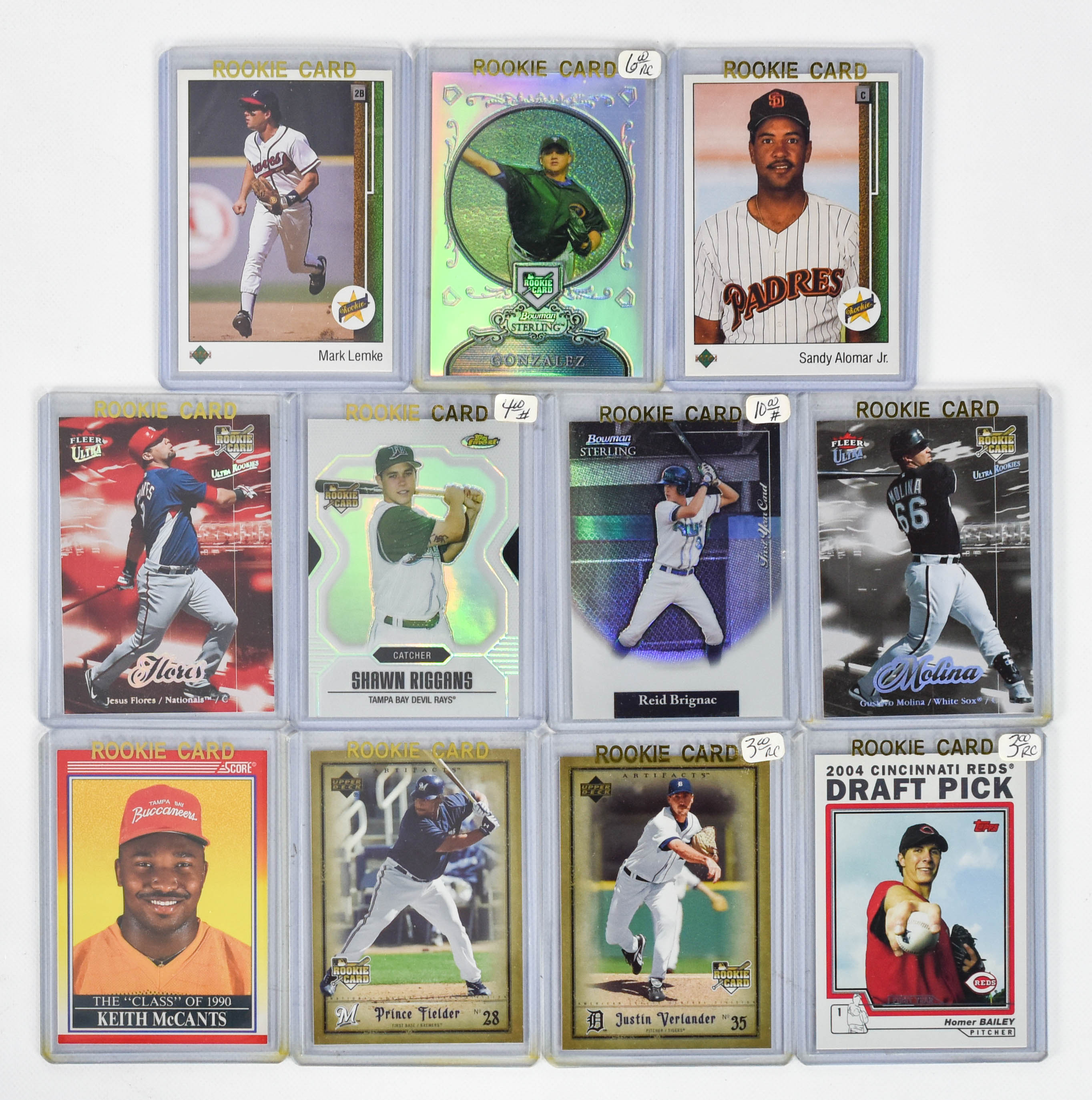 11 Mid 2000s MLB Rookie Baseball Cards