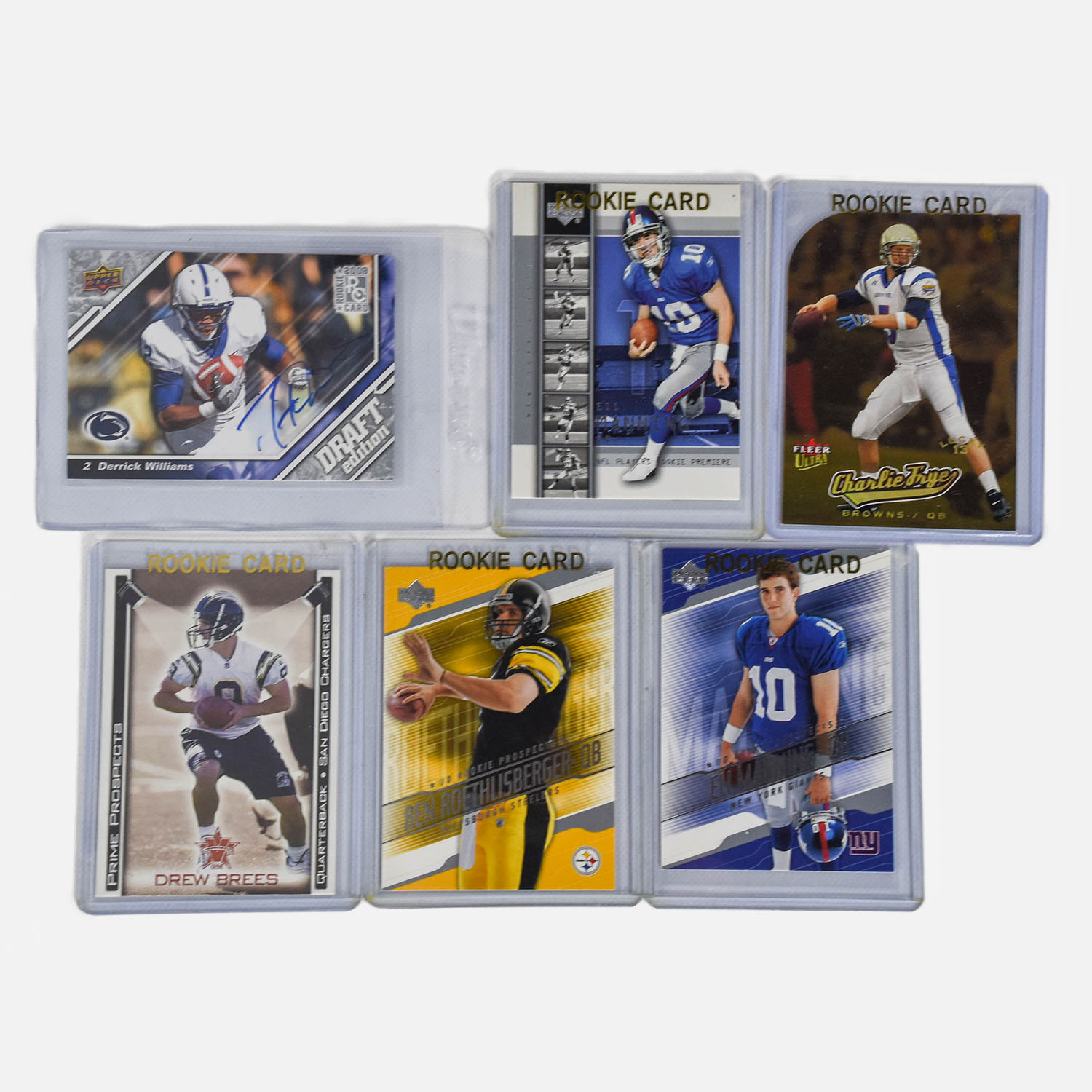 6 NFL Offensive Rookie Star Football Cards