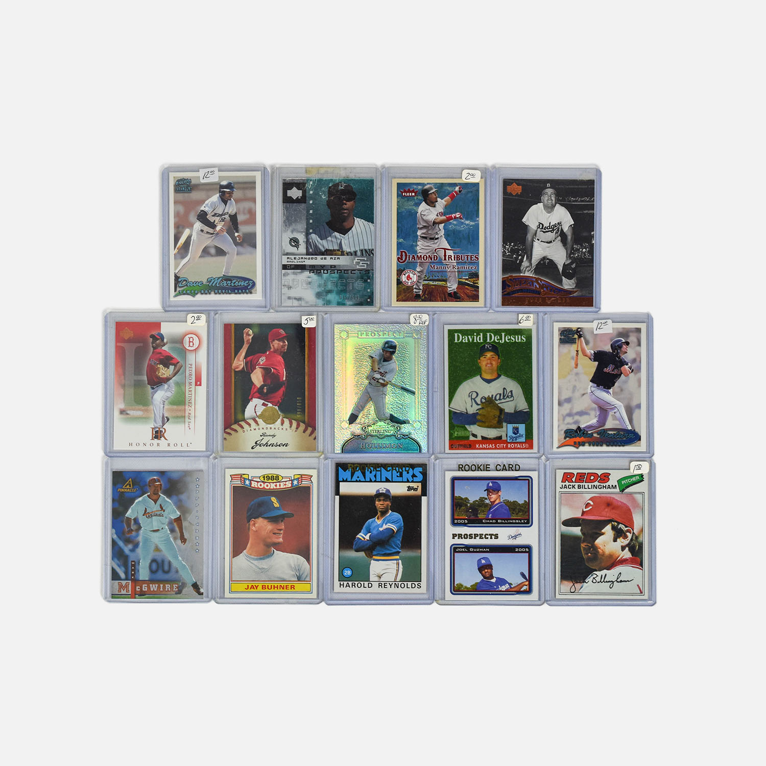 14 MLB Retro Player Baseball Cards