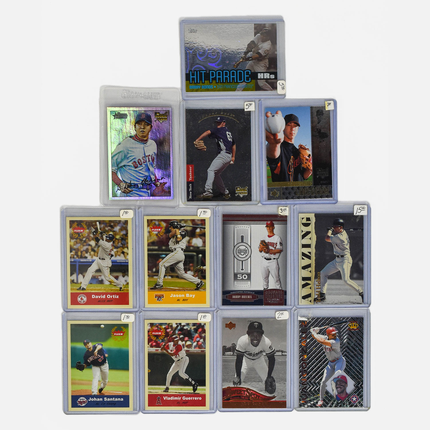 12 MLB Stars Baseball Cards