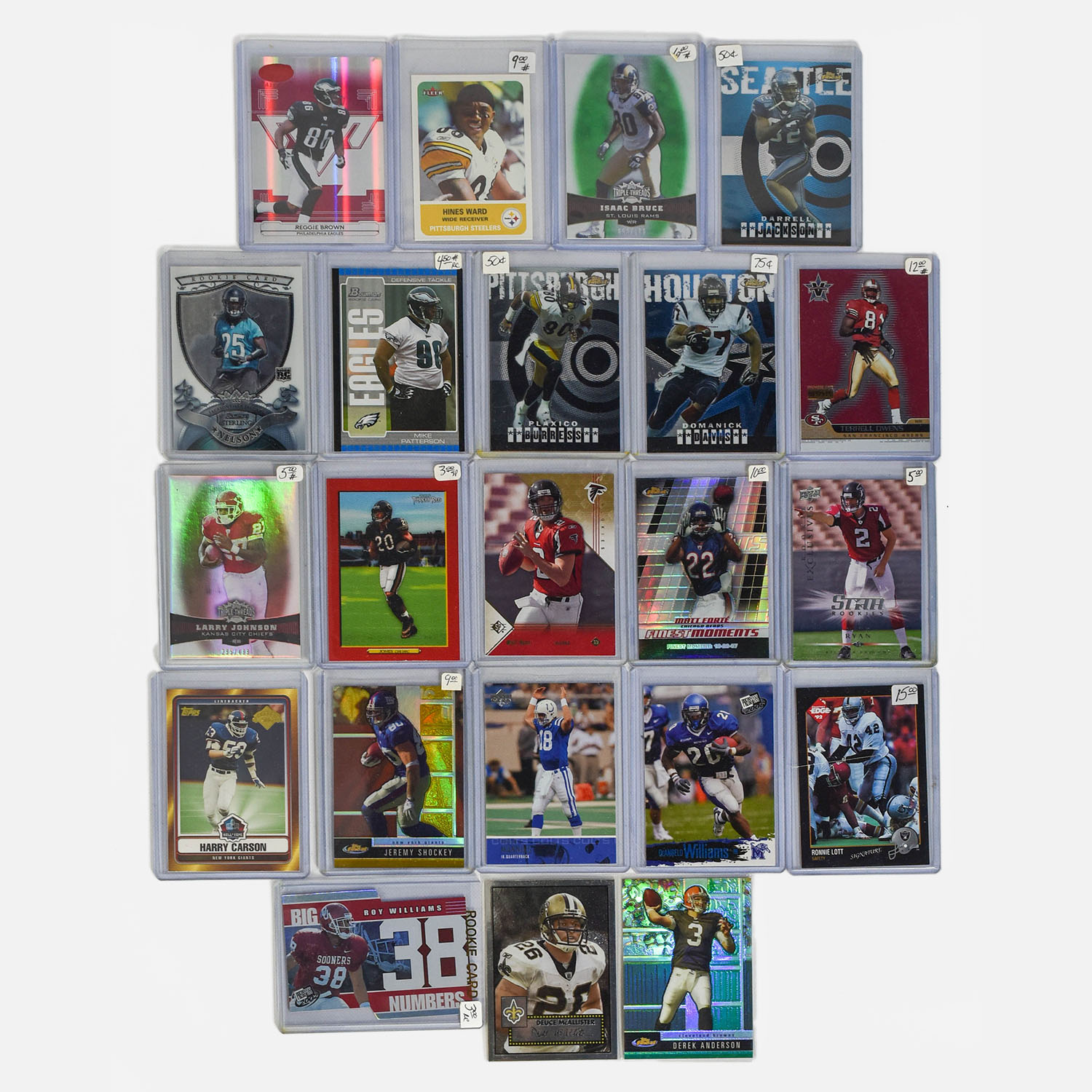 22 NFL Star Mixed Football Cards
