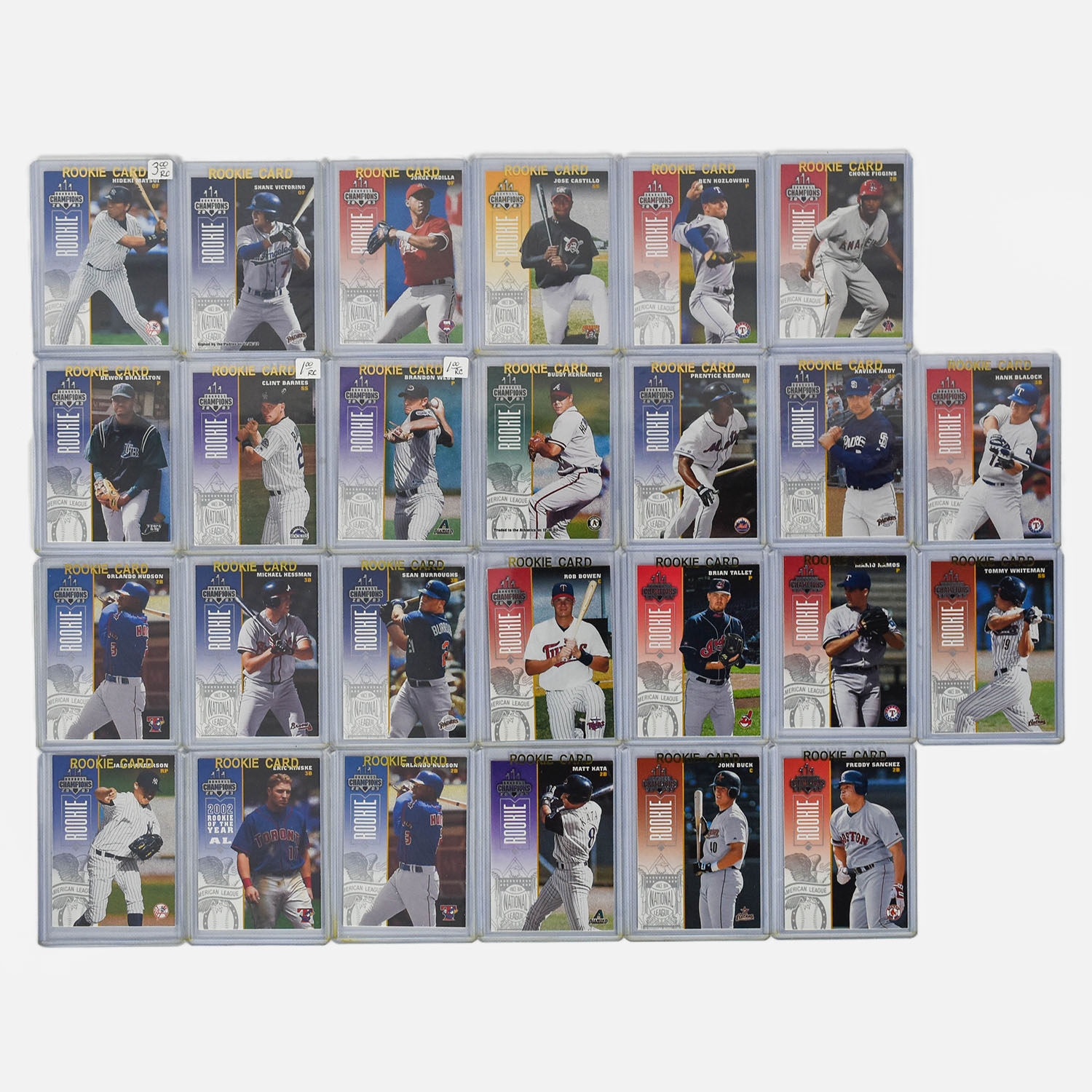 26 MLB Contemporary Rookie Baseball Cards with Extra 750 Plus Mint Cards
