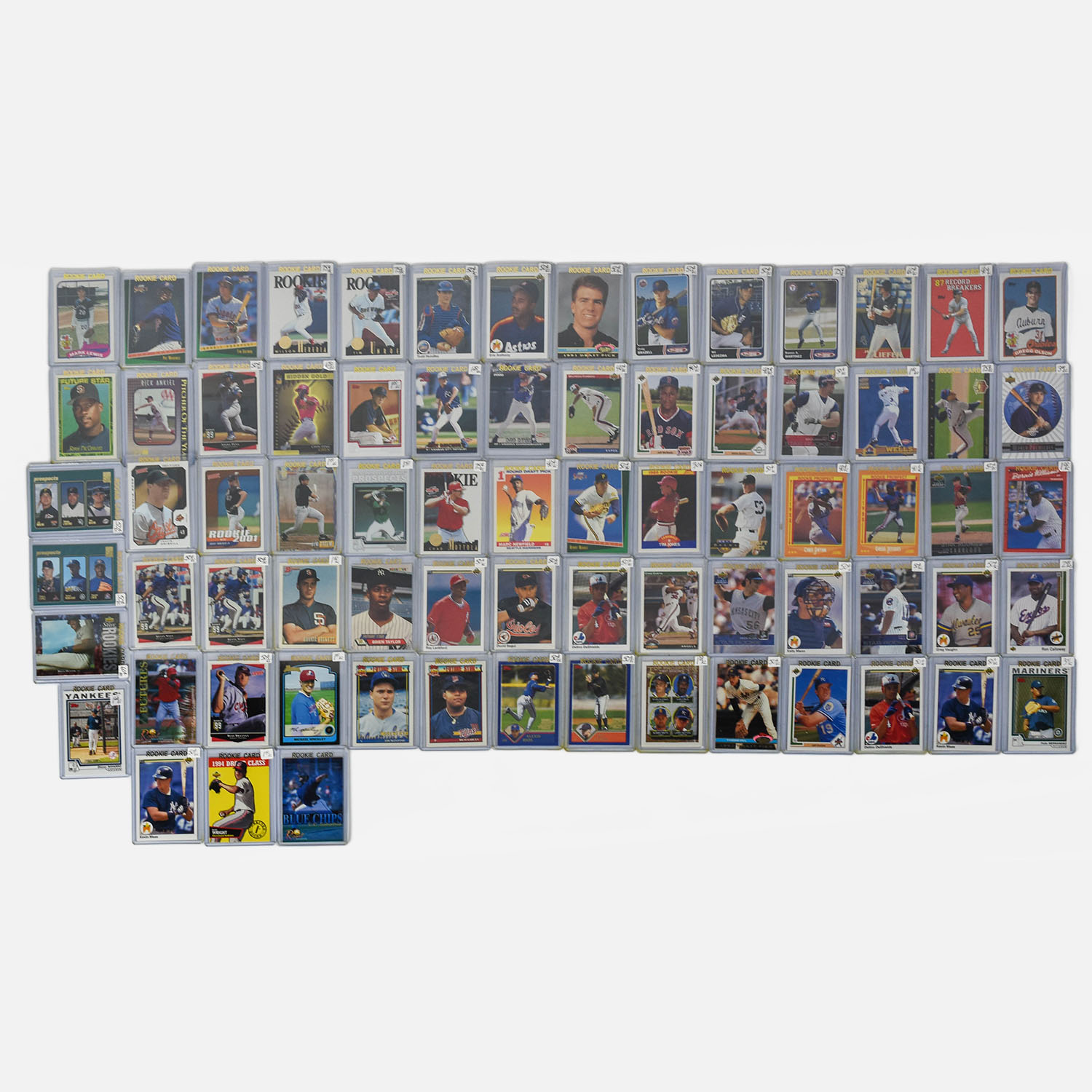 76 MLB Retro Rookie Prospect Baseball Cards