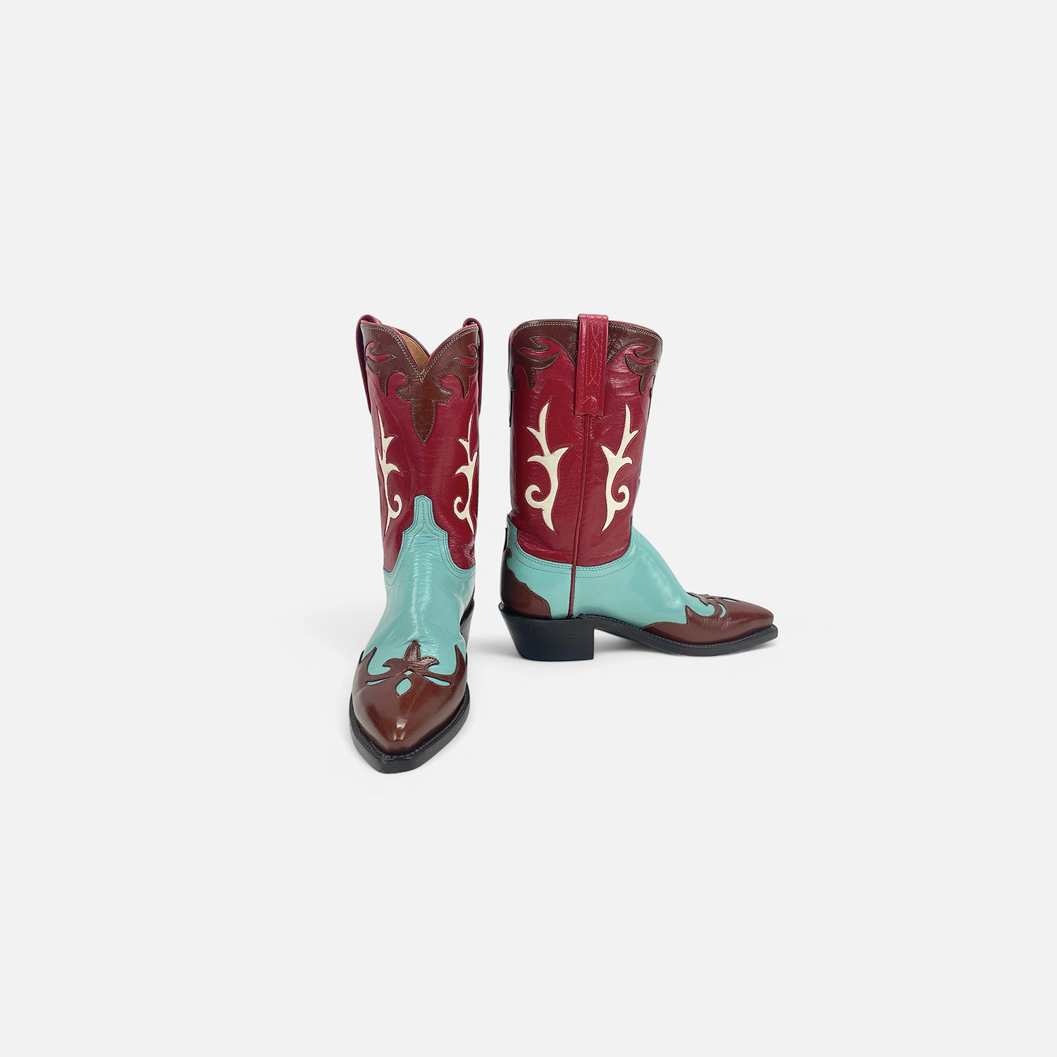 Vintage Leather Cowboy Boots