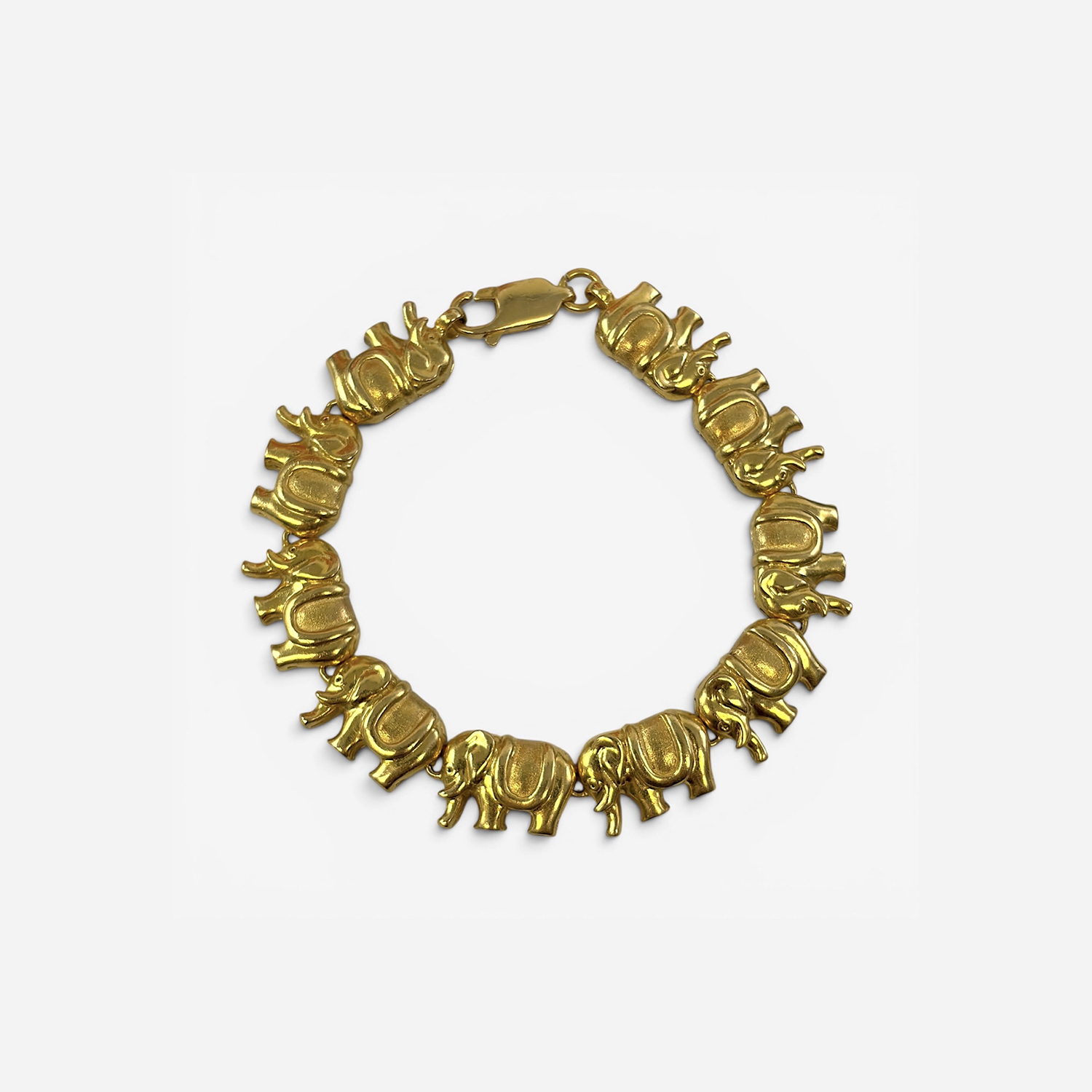 14k Elephant Bracelet