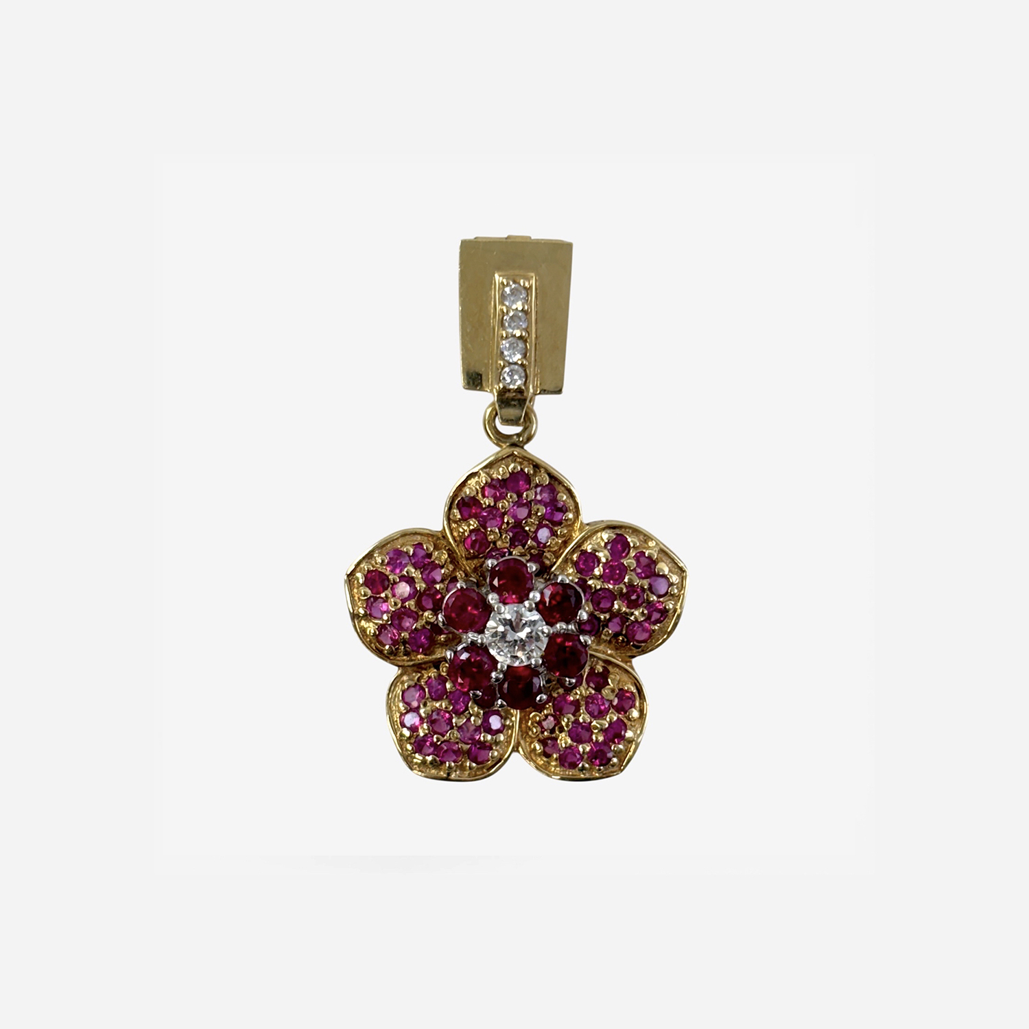 14k Flower Pendant