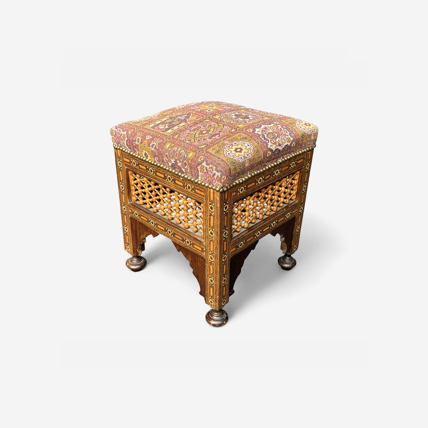 Moorish Inlaid Stool
