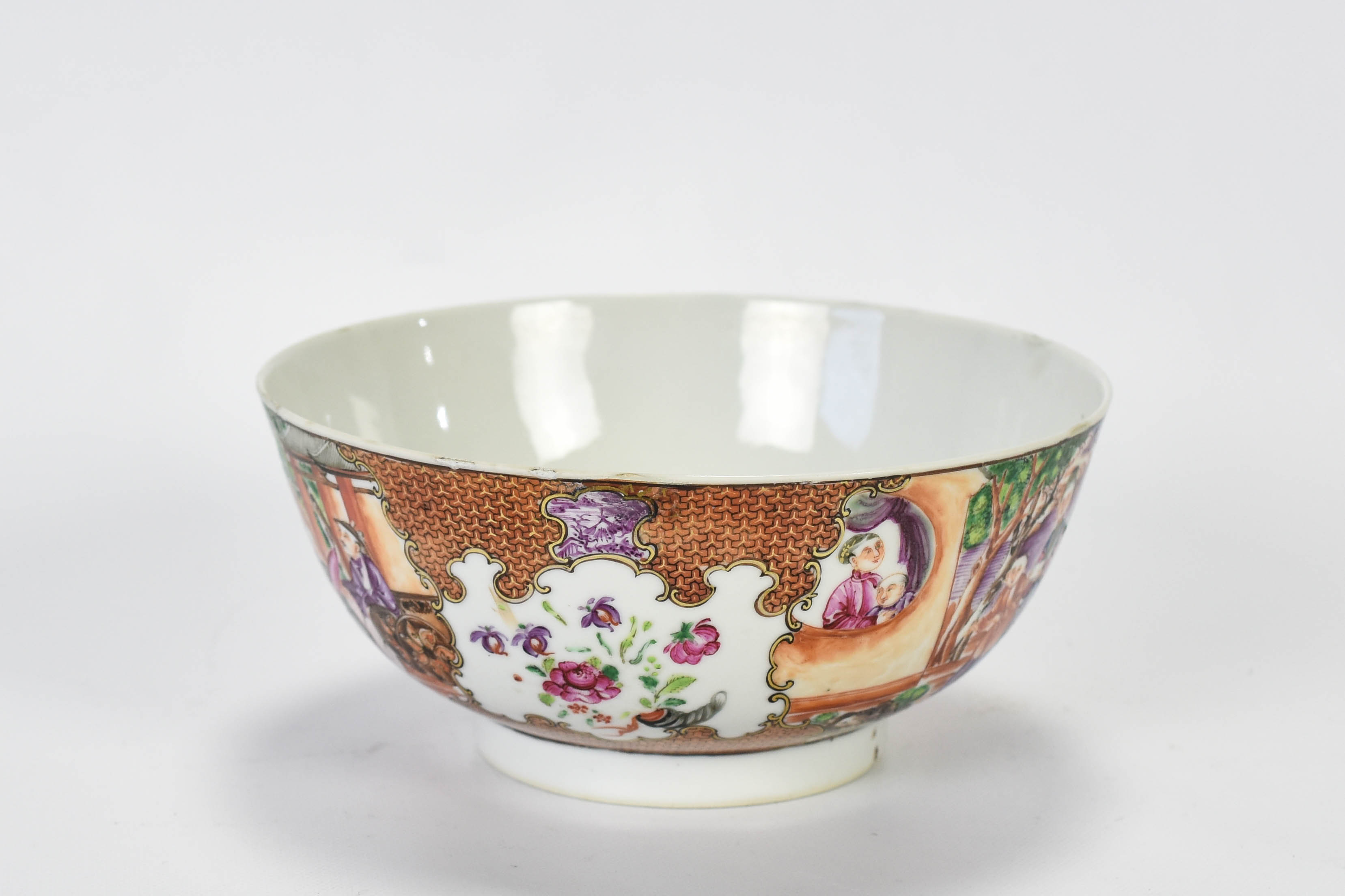 Chinese Export Porcelain Painted Bowl European Style