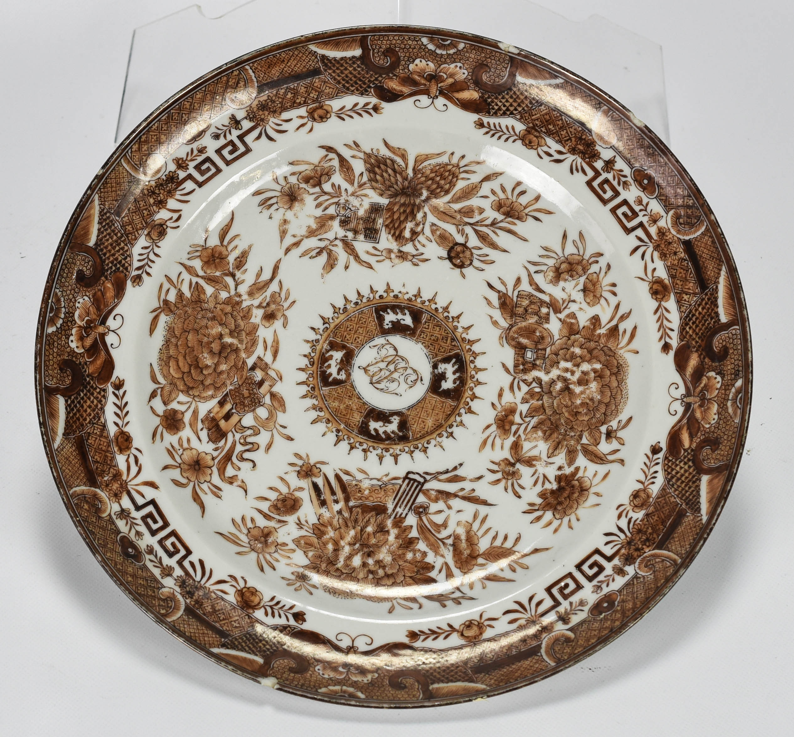 Fine Rare Hand Painted Chinese Export Dinner Plate