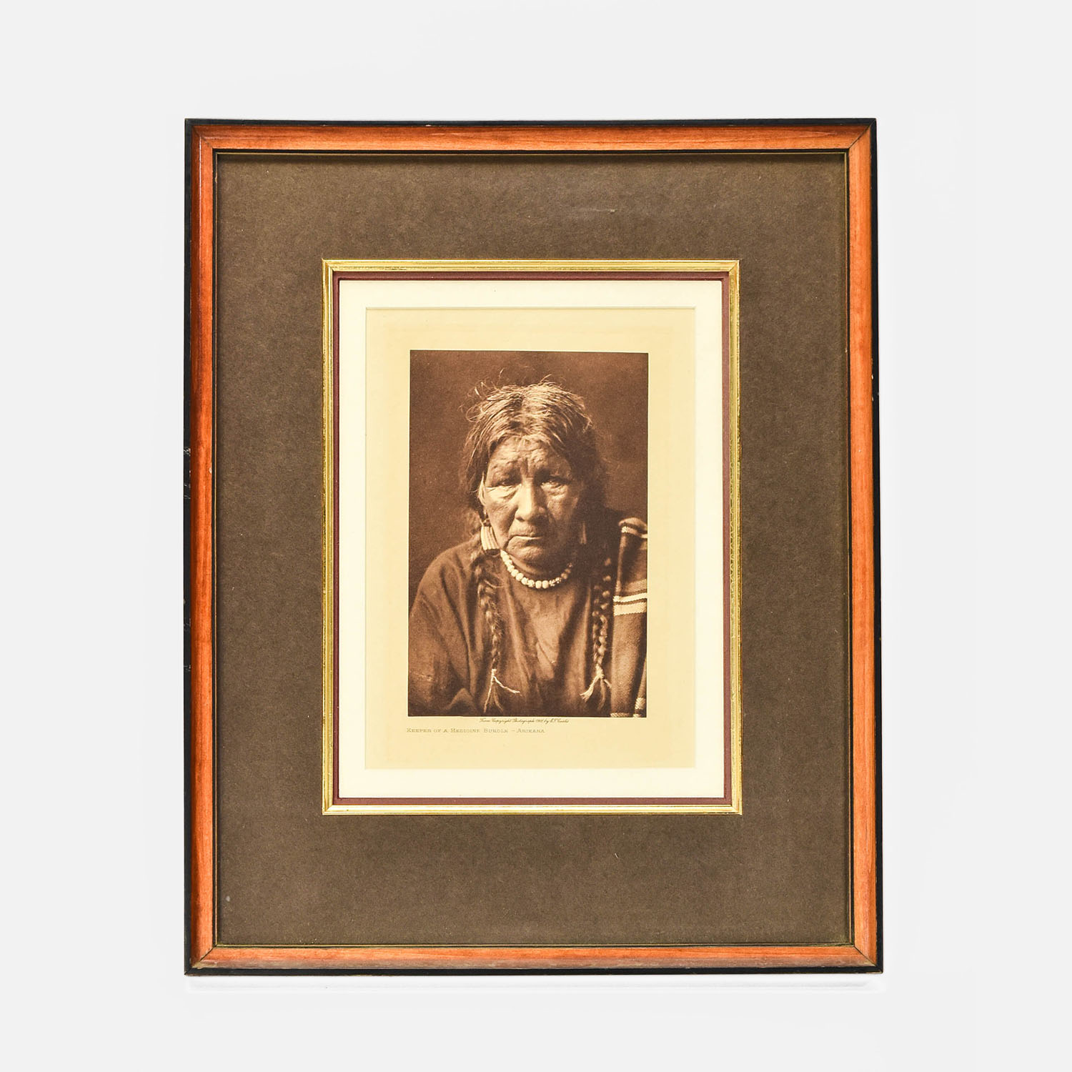 Edward Curtis MEDICINE BUNDLE-ARIKARA Photogravure