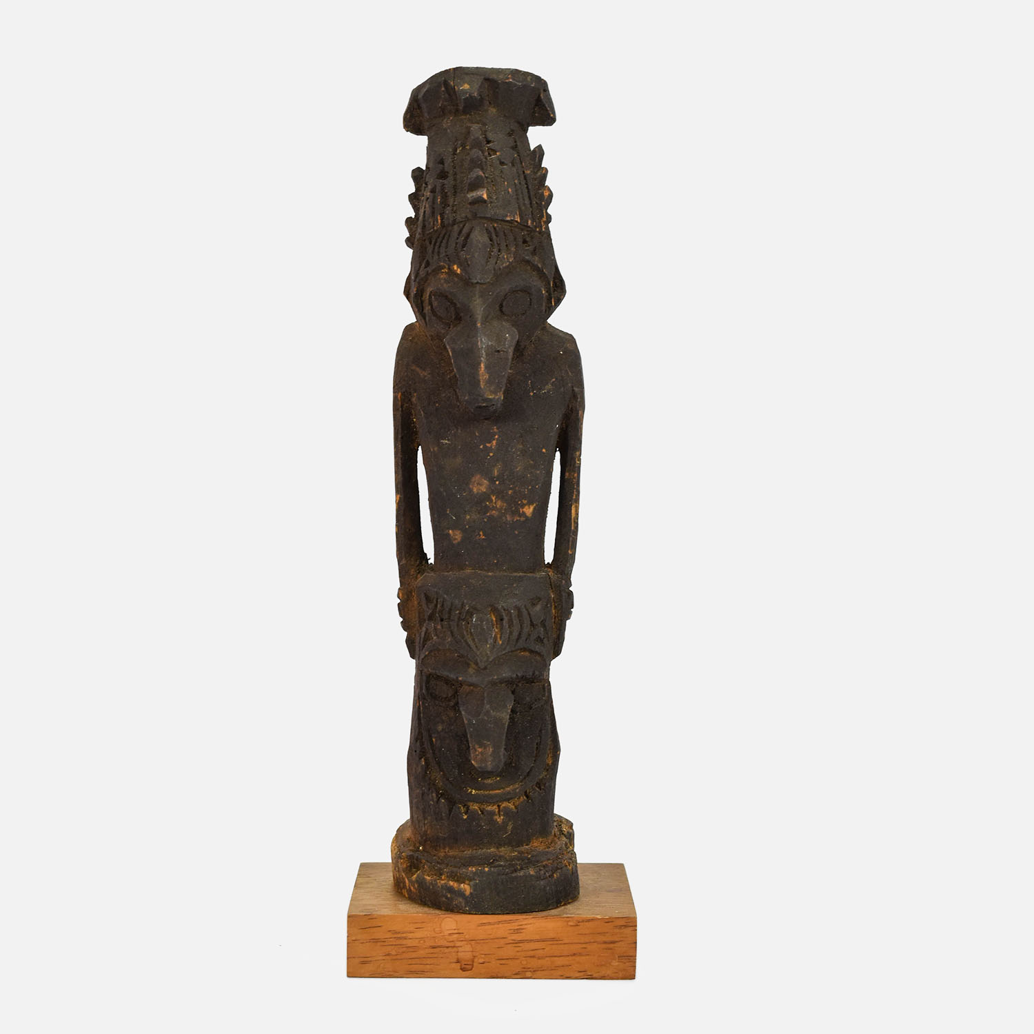 Pacific Islands Oceania Carved Wood Totem Figure