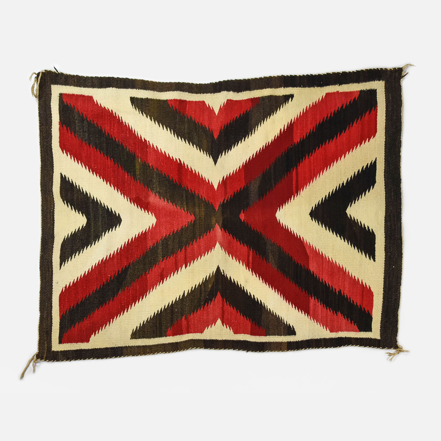 Navajo Native American Indian Blanket Rug Red/Black