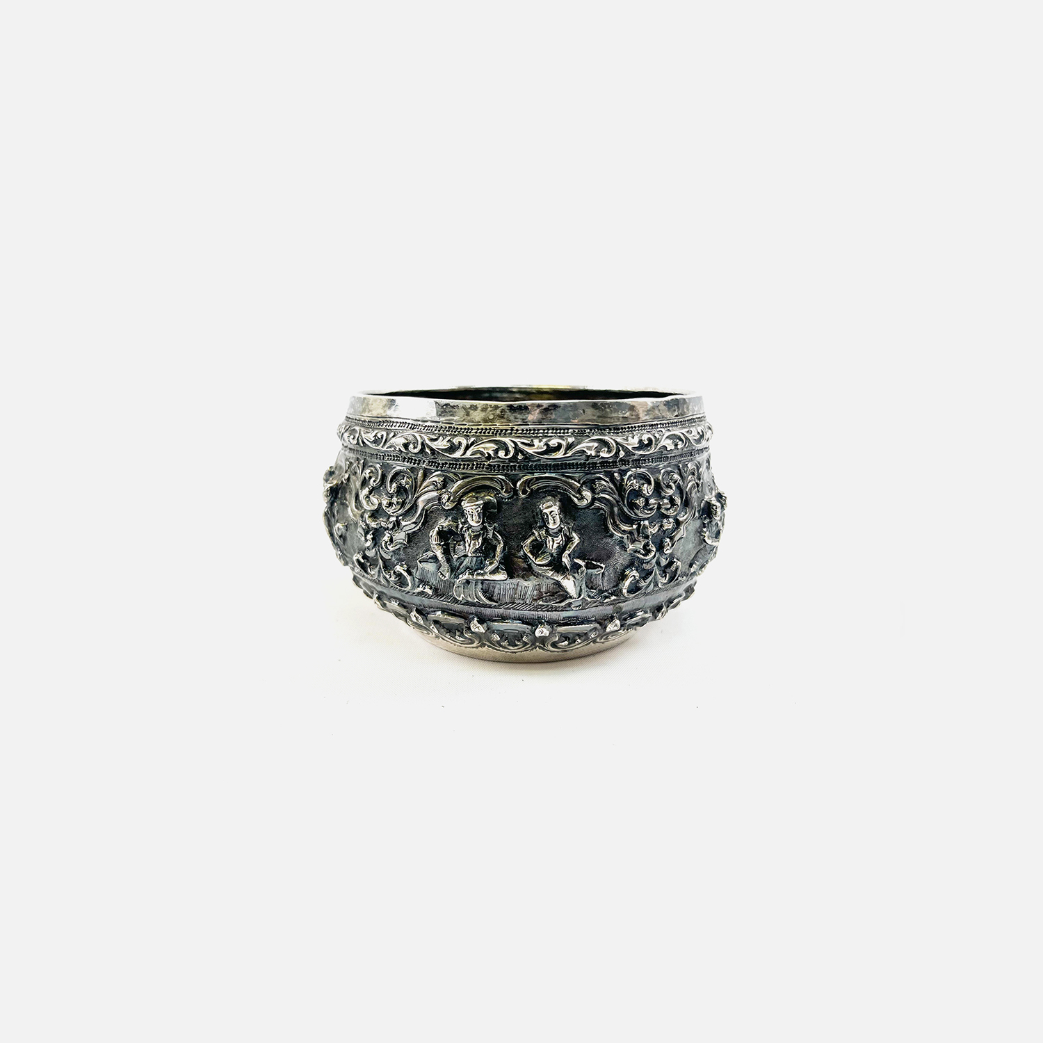 Antique Persian silver bowl