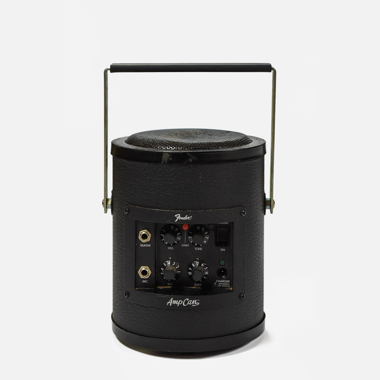 Black Fender Amp Can Portable Battery Amplifier