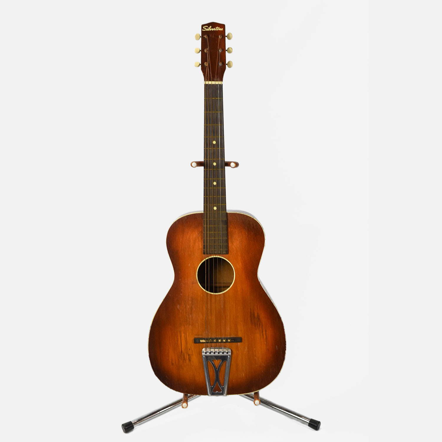 Old Vintage Silvertone Acoustic Guitar