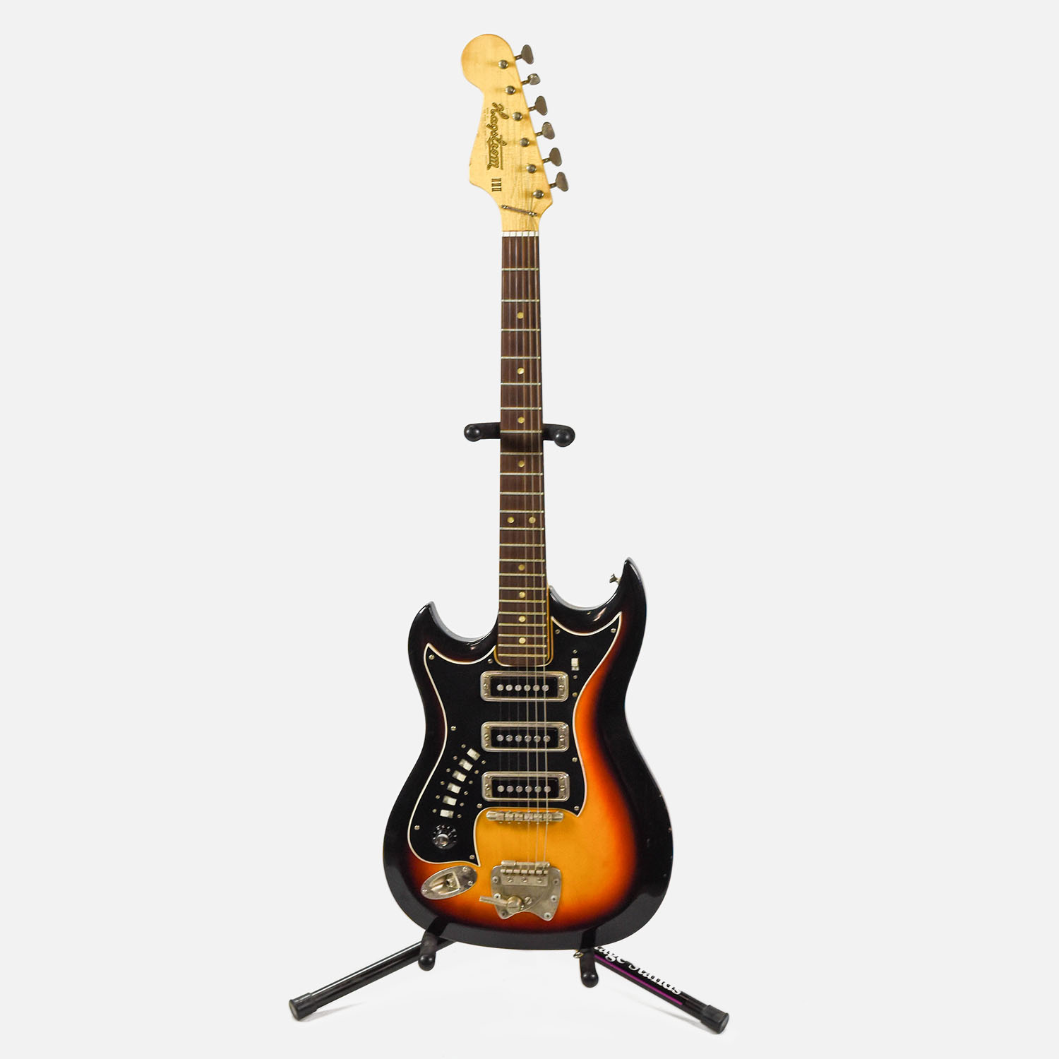 1965 Hagstrom III Sunburst Electric Guitar Lefty