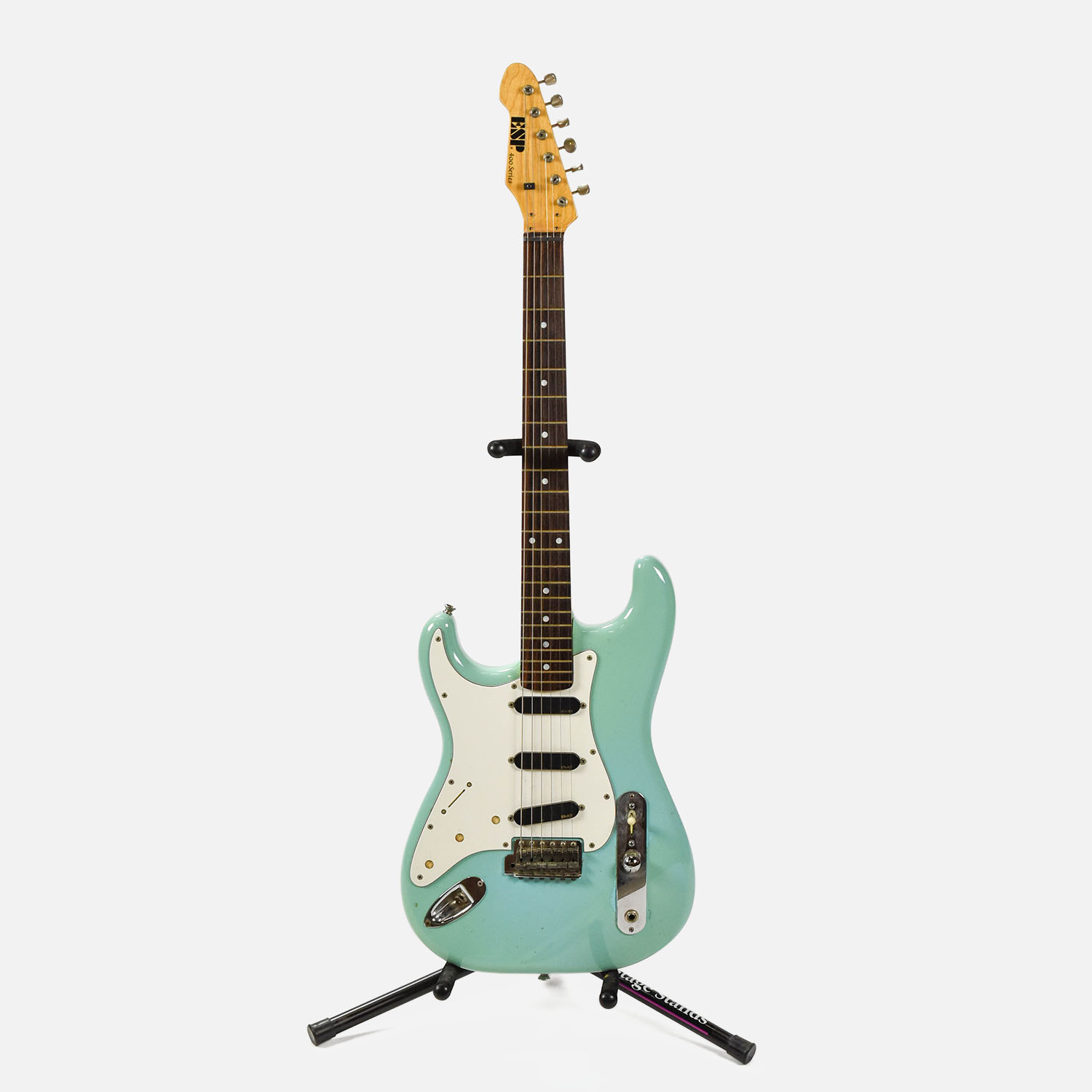 ESP 400 Series Teal Electric Guitar Lefty Strat