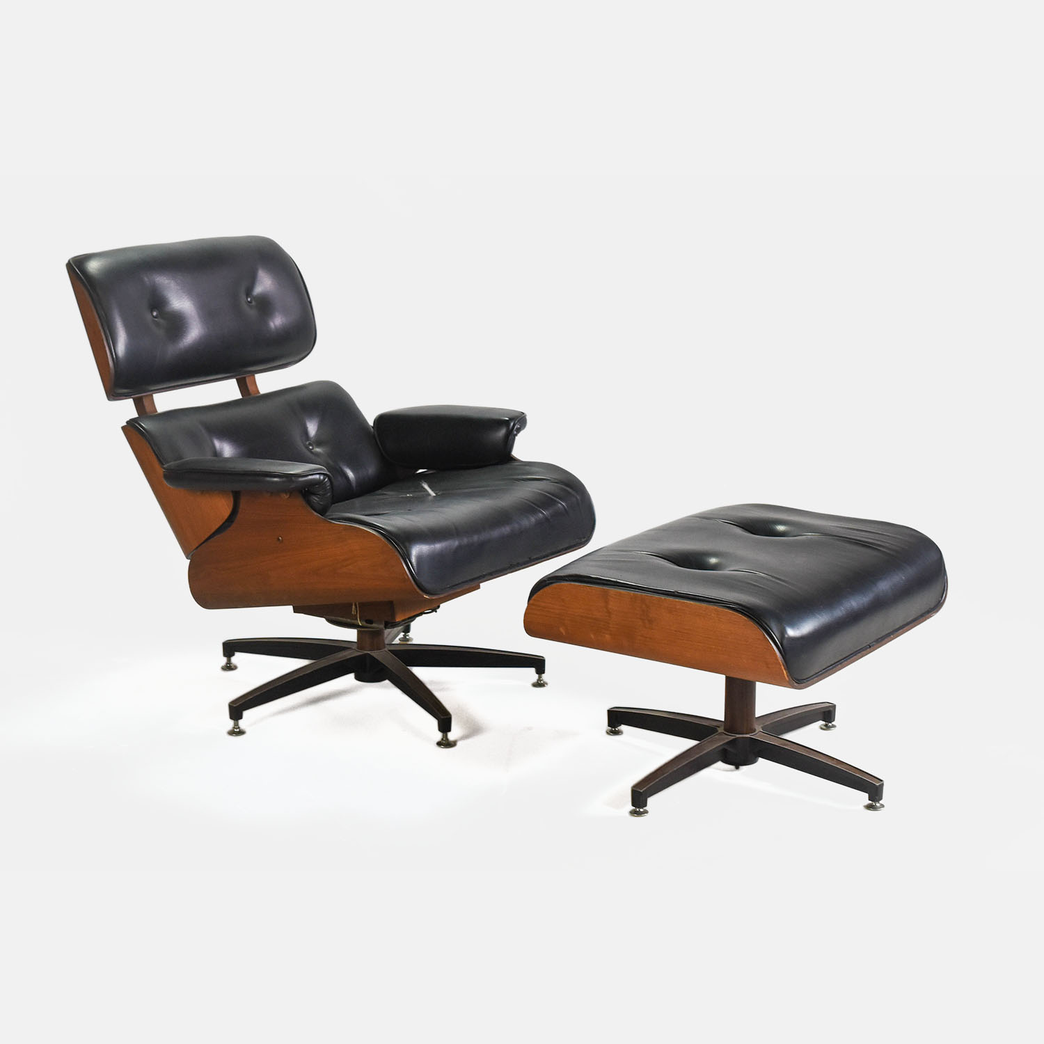 Eames Rosewood Lounge Chair Ottoman Reproduction Copy
