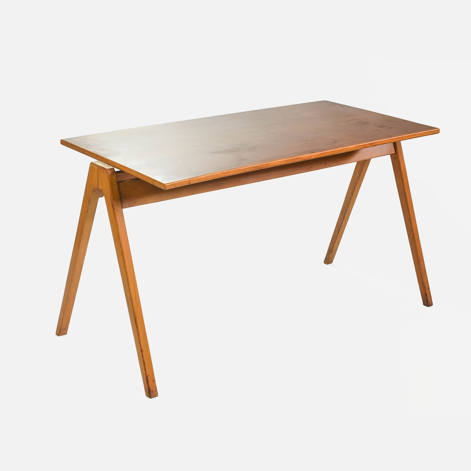 Original Robin Day Hillestak Dining Table by Hille 1950s MCM