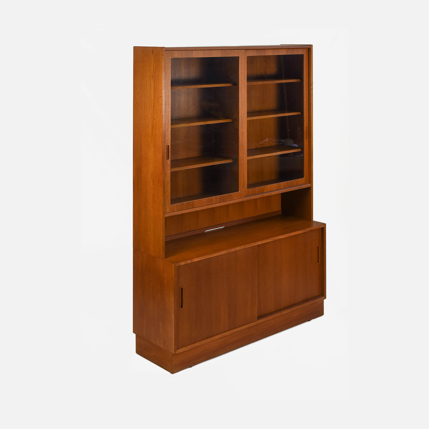 Carlo Jensen 1960s MCM Danish Teak Hutch by Poul Hundevad Co