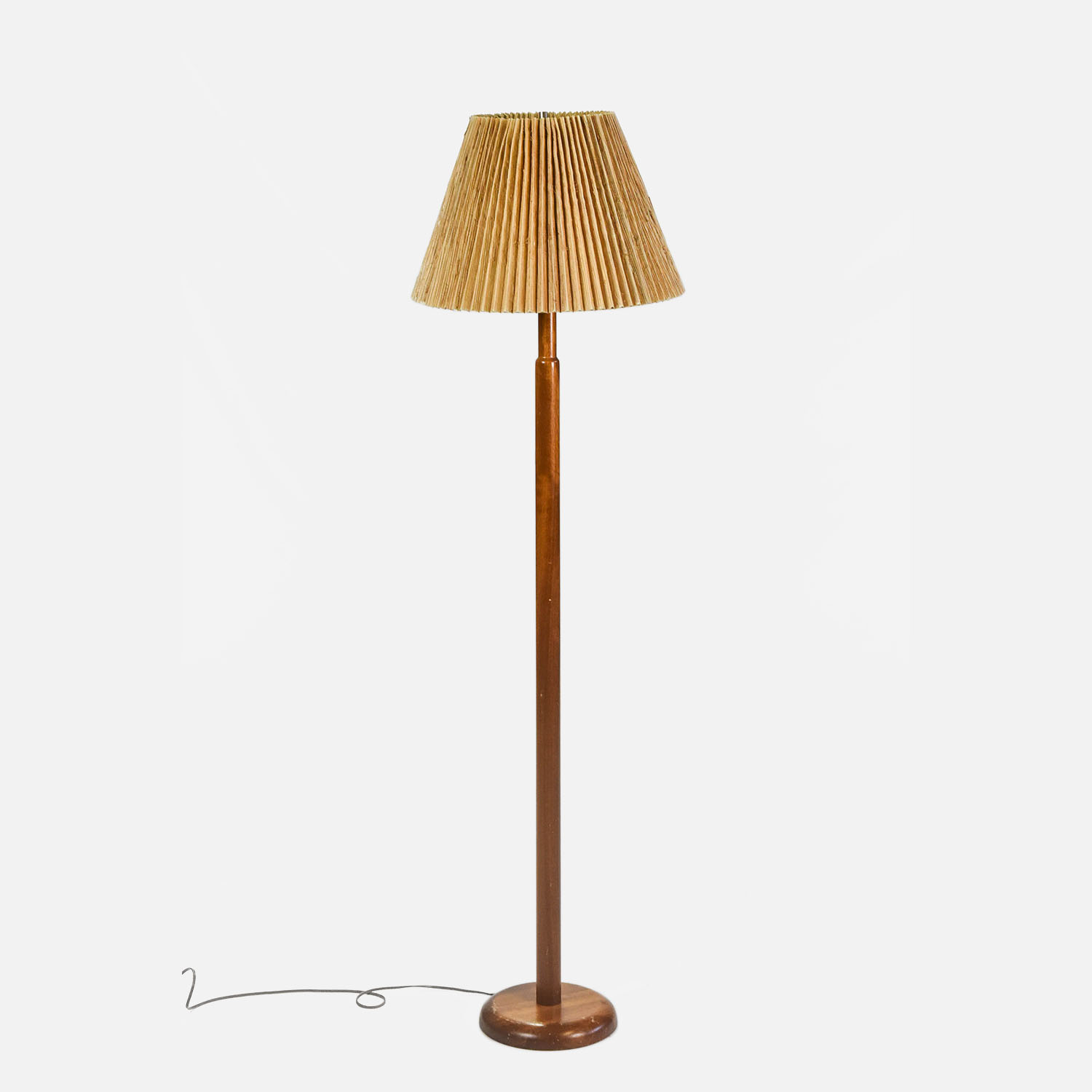 Danish MCM Modern Teak Wood Floor Lamp