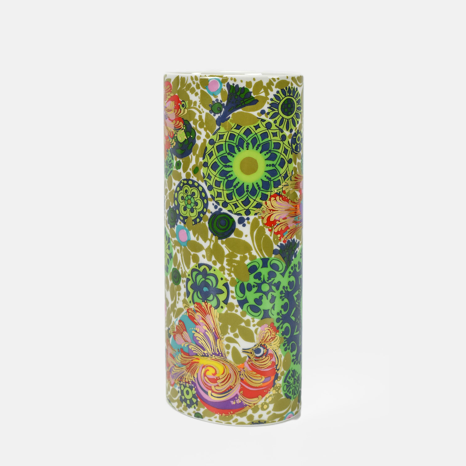 Colorful 1970s Bjorn Wiinblad Rosenthal Studio-Line Vase