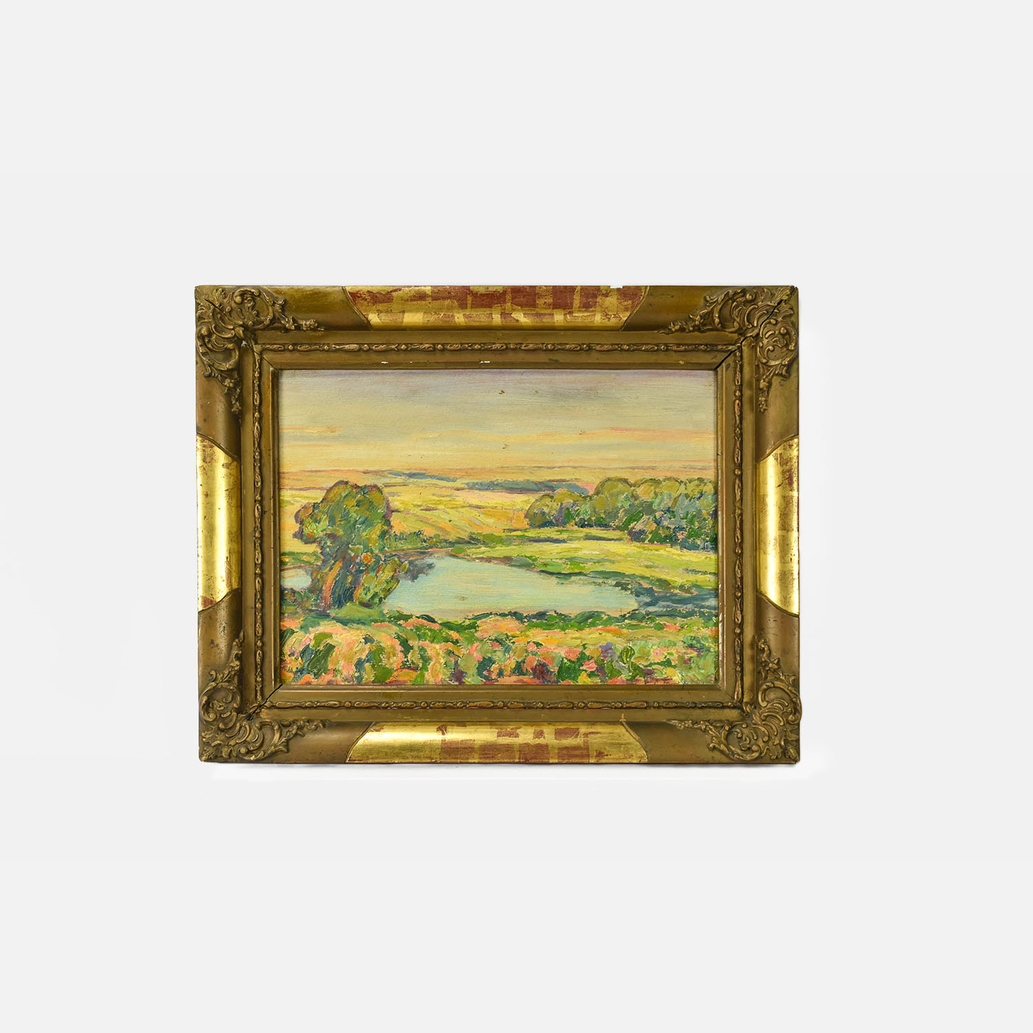 Continental Impressionist Landscape Oil Painting on Board