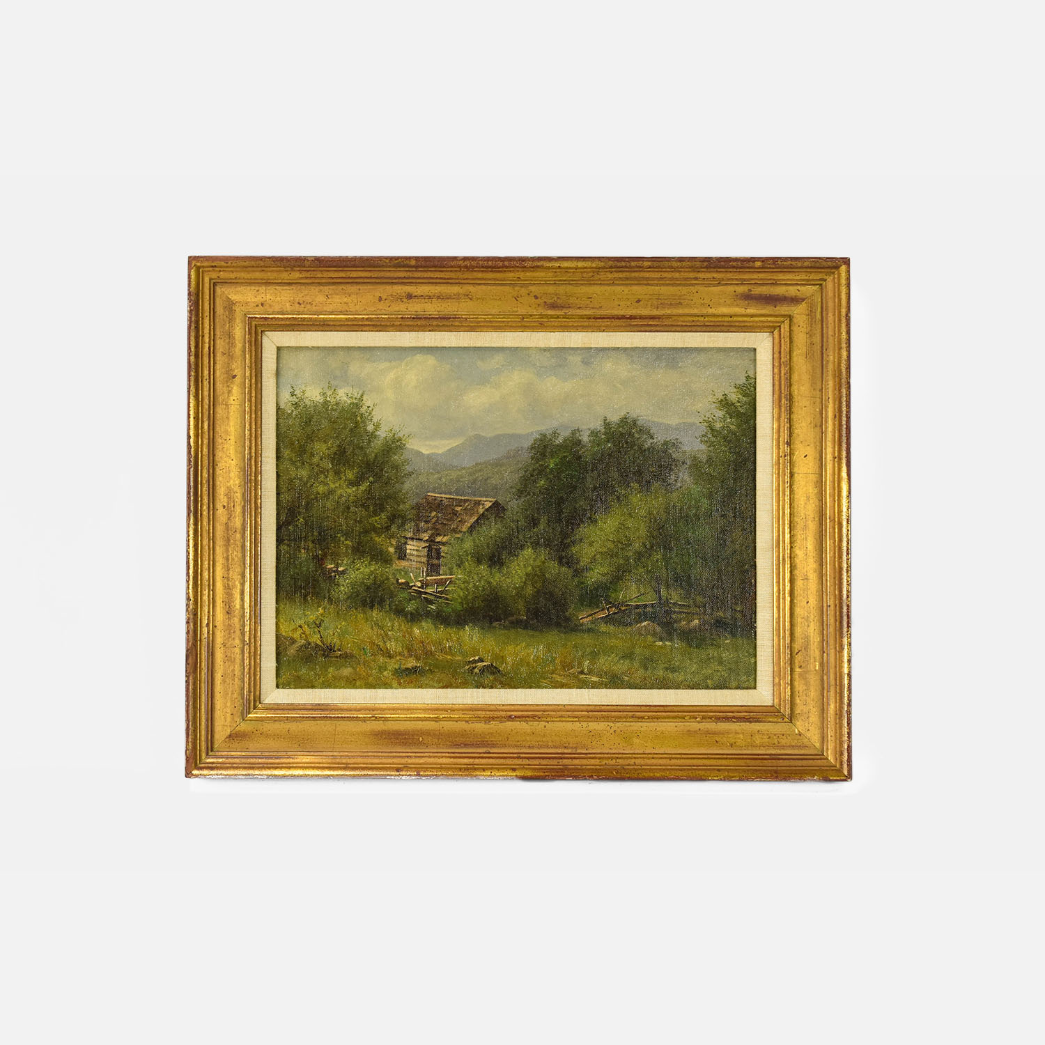 Ogilvie, Clinton (1838-1900) Landscape Oil Painting New Hampshire 1885