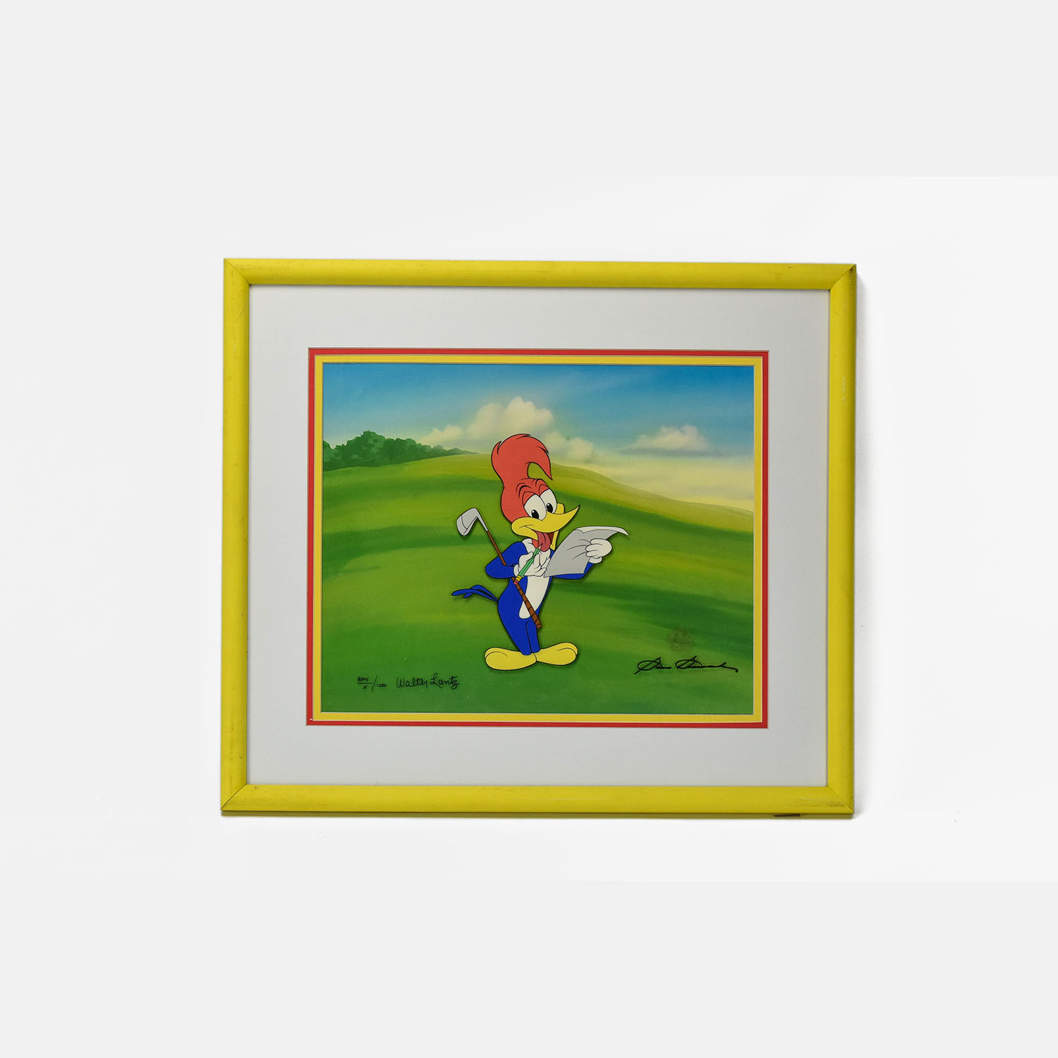 Walter Lantz Productions Cel Signed by Walter Lantz APV/X/100
