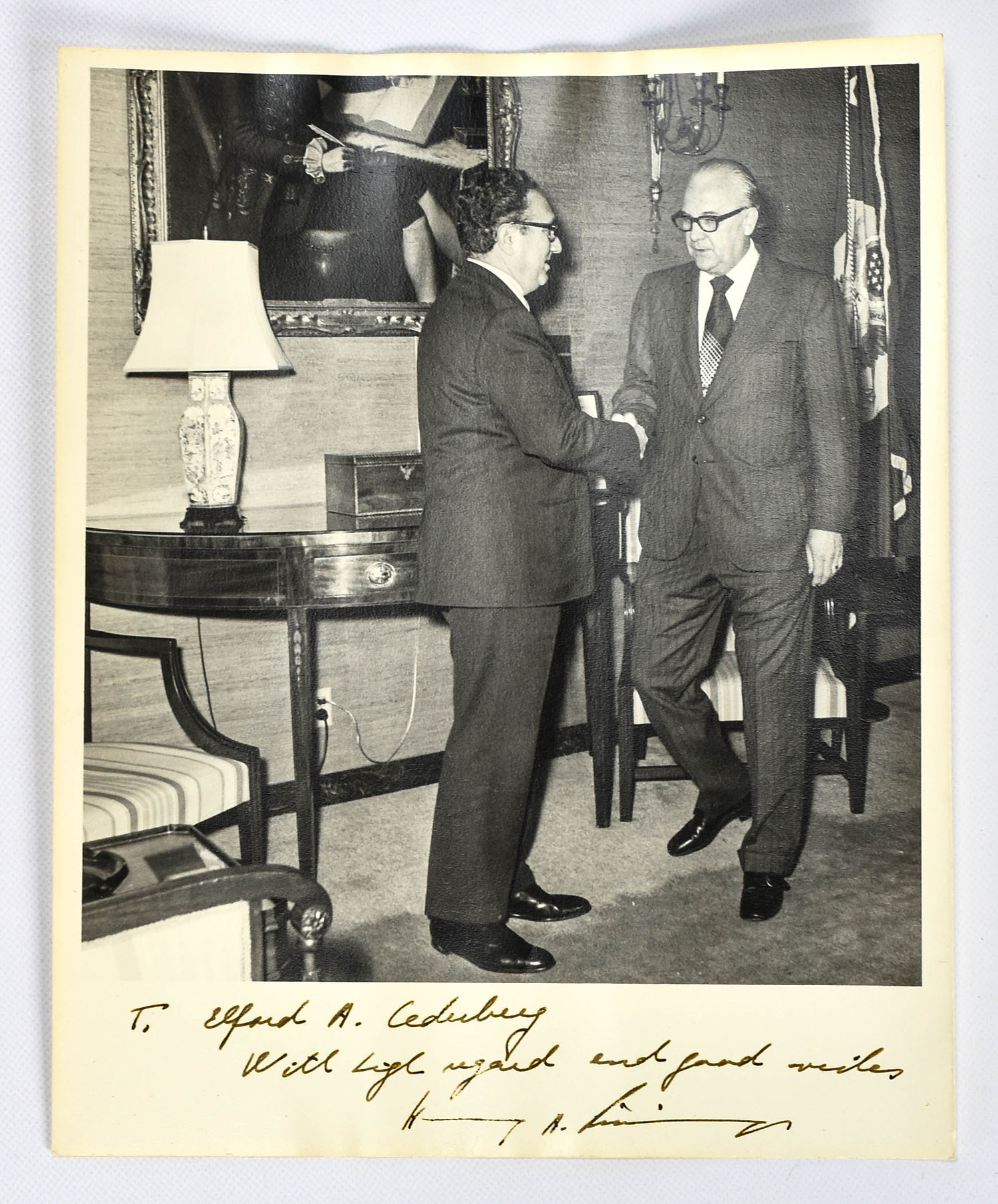 Henry Kissinger Inscribed Signed Photograph