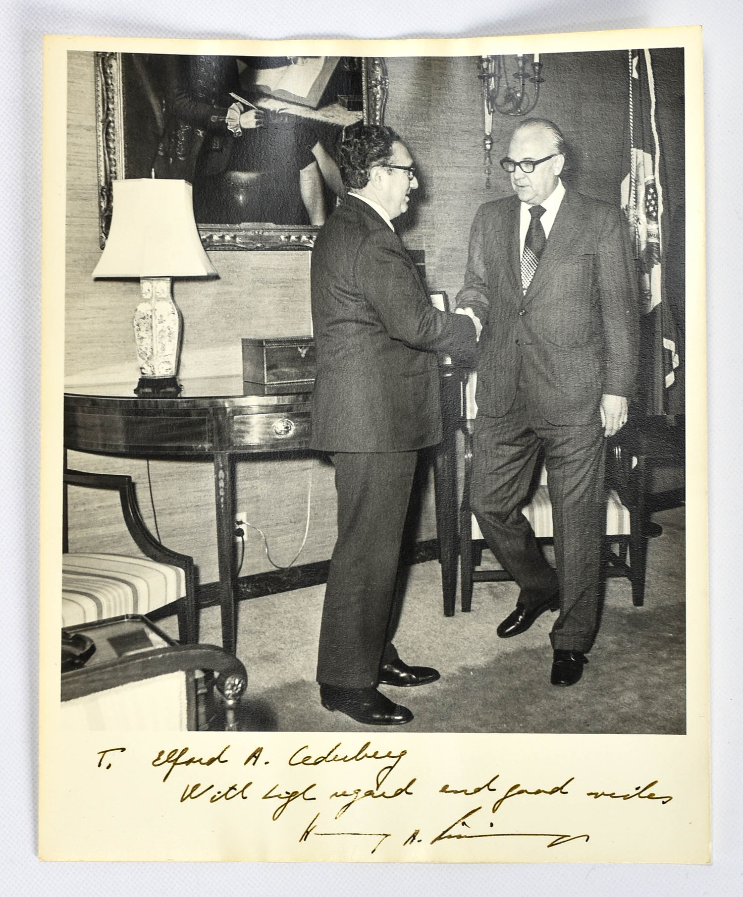 Henry Kissinger Inscribed Signed Photograph
