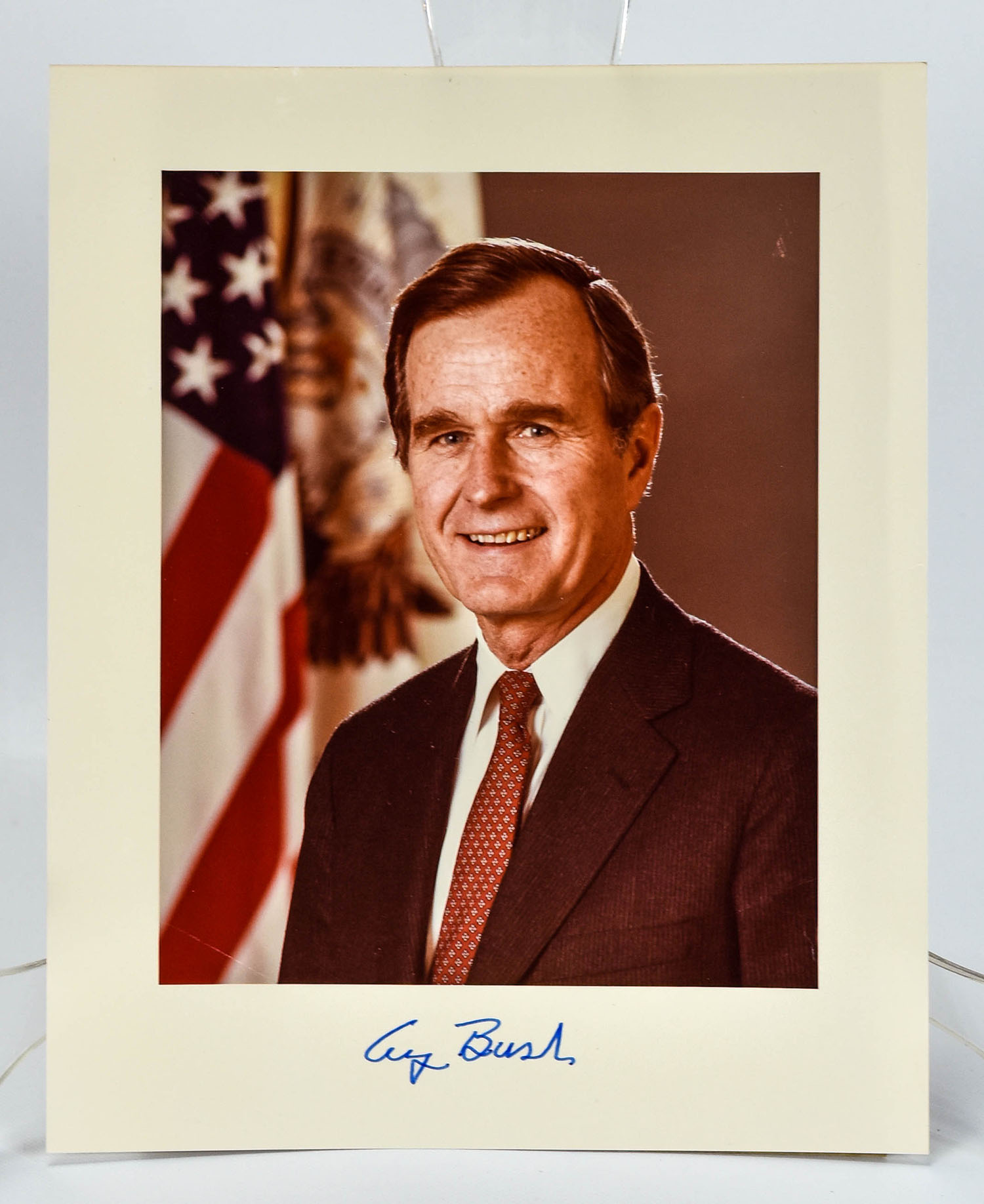 George W Bush Signed Felt Pen Photograph