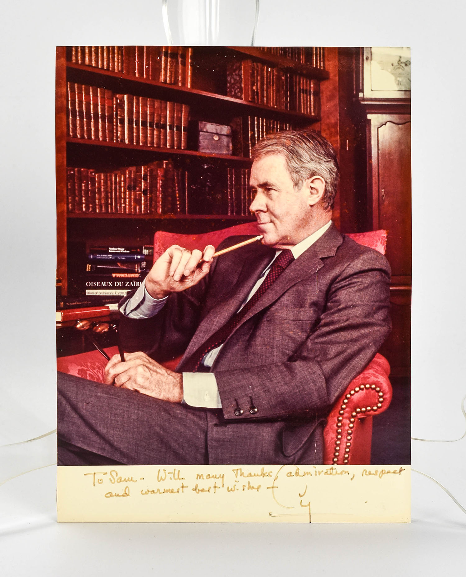 Cyrus Vance Inscribed Signed Photo to Sam Lewis